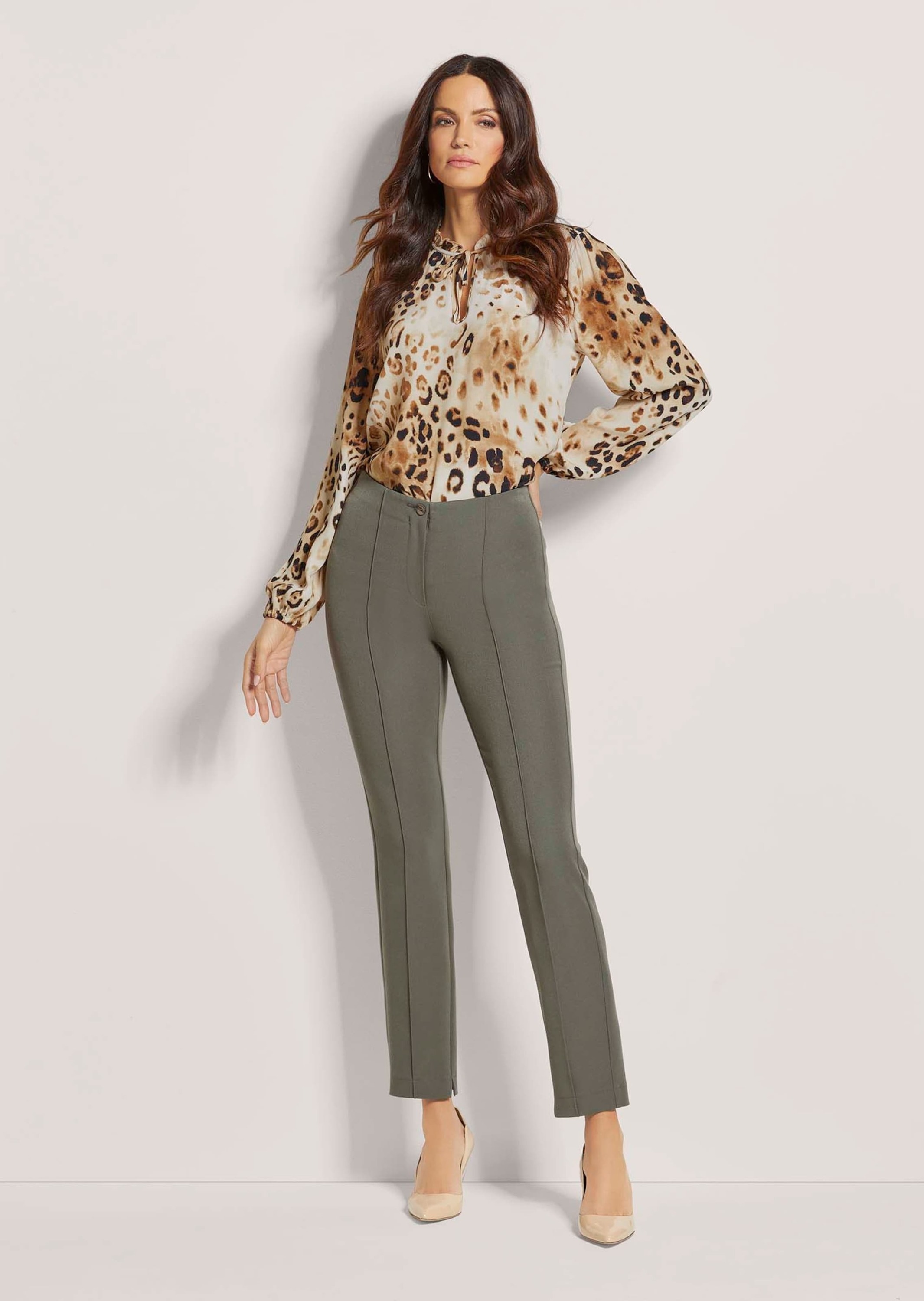 MADELEINE Stoffhose "Schlupfhose Slim Fit Stretchhose mit Biesen" günstig online kaufen