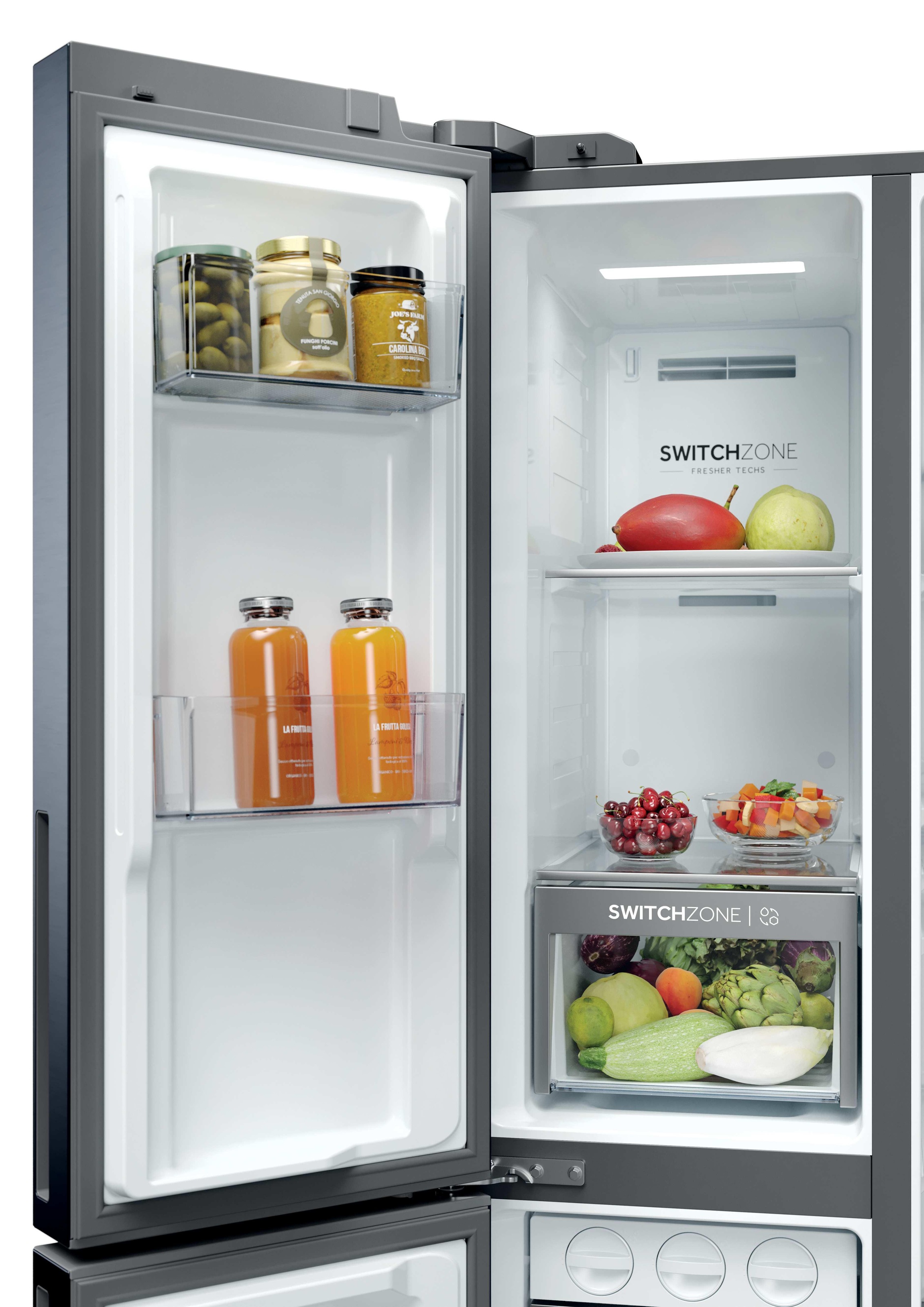 Haier Kühl-/Gefrierkombination »HSPR79F18EWMB« 177,5 cm hoch 90,5 cm breit Humidity Zone: Obst, Gemüse und Salat 2x länger frisch halten