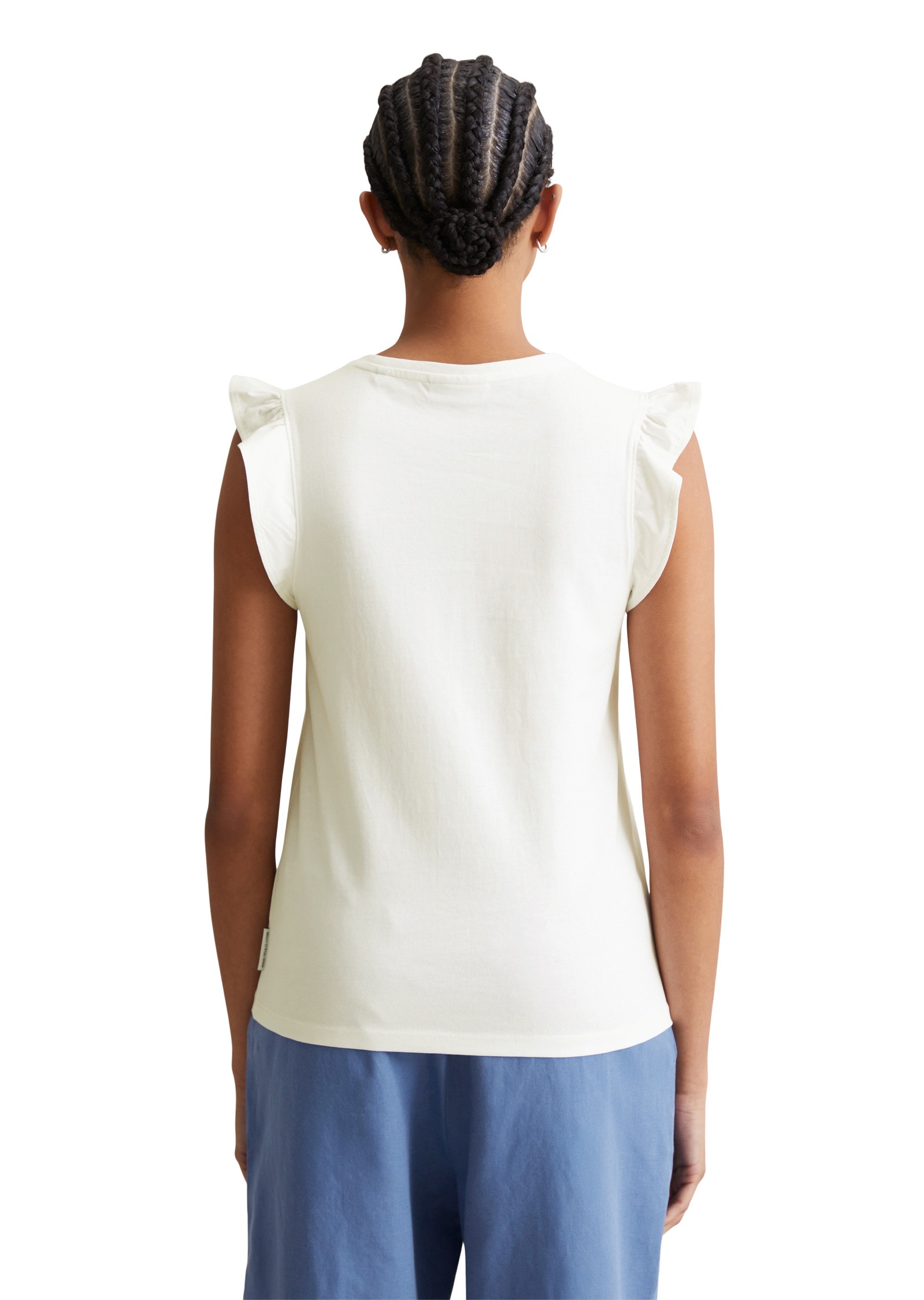 Marc O'Polo DENIM T-Shirt »aus Material-Mix«