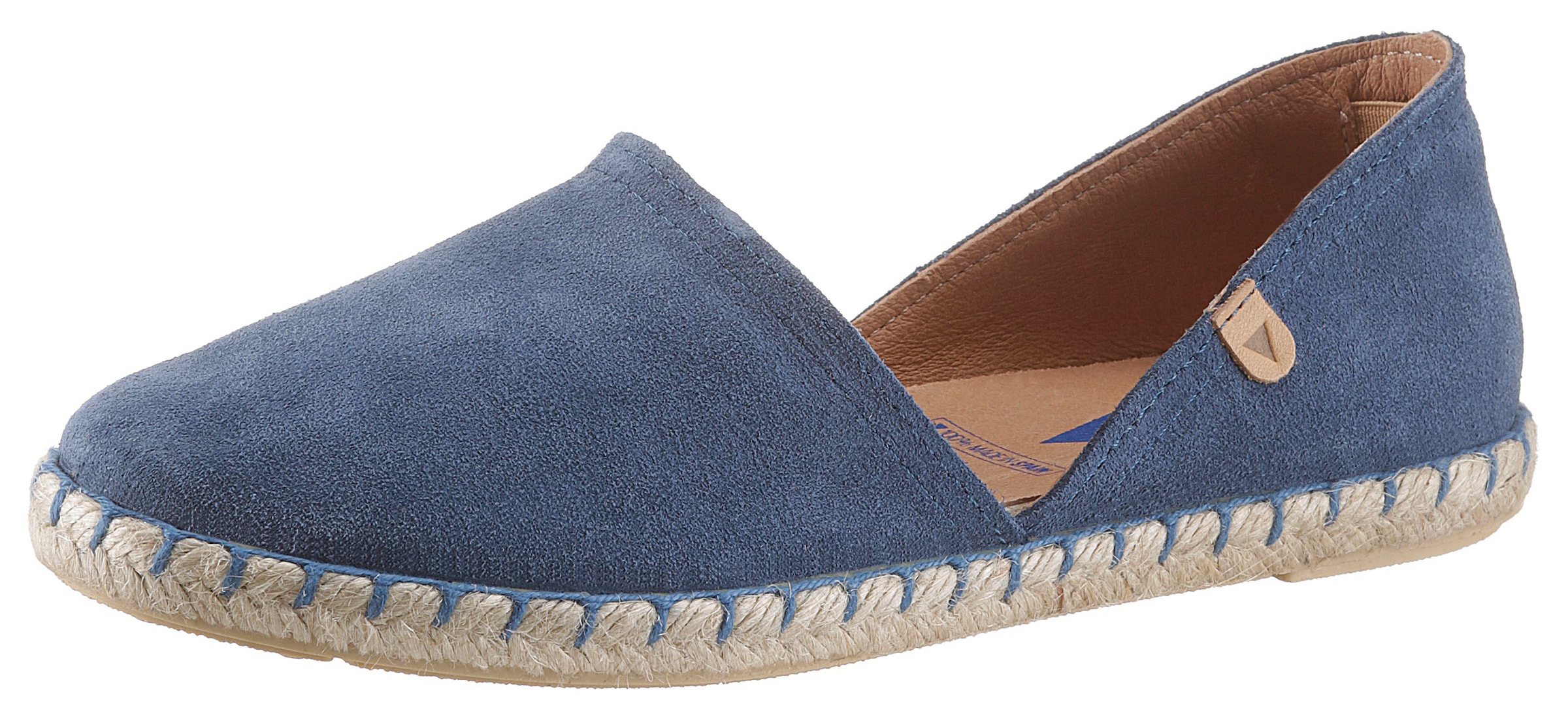 VERBENAS Espadrille "CARMEN SERRAJE", Schlupfschuh, Sommerschuh, Loafer mit typischem Jute-Rahmen