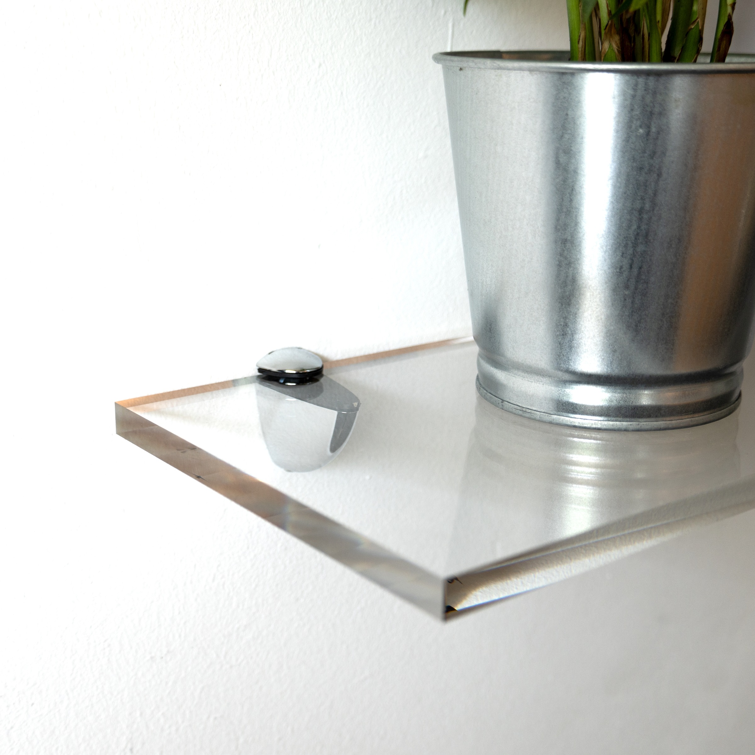queence Deko-Wandregal »Elle«, Regalboden, Ablage, Regalboard aus Acrylglas, kantenpoliert