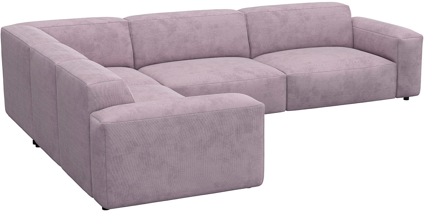 FLEXLUX Ecksofa »Lucera, super bequem durch hochwertigen Sitzaufbau mit Kaltschaum«, modern & anschmiegsam, L-Form, Designsofa