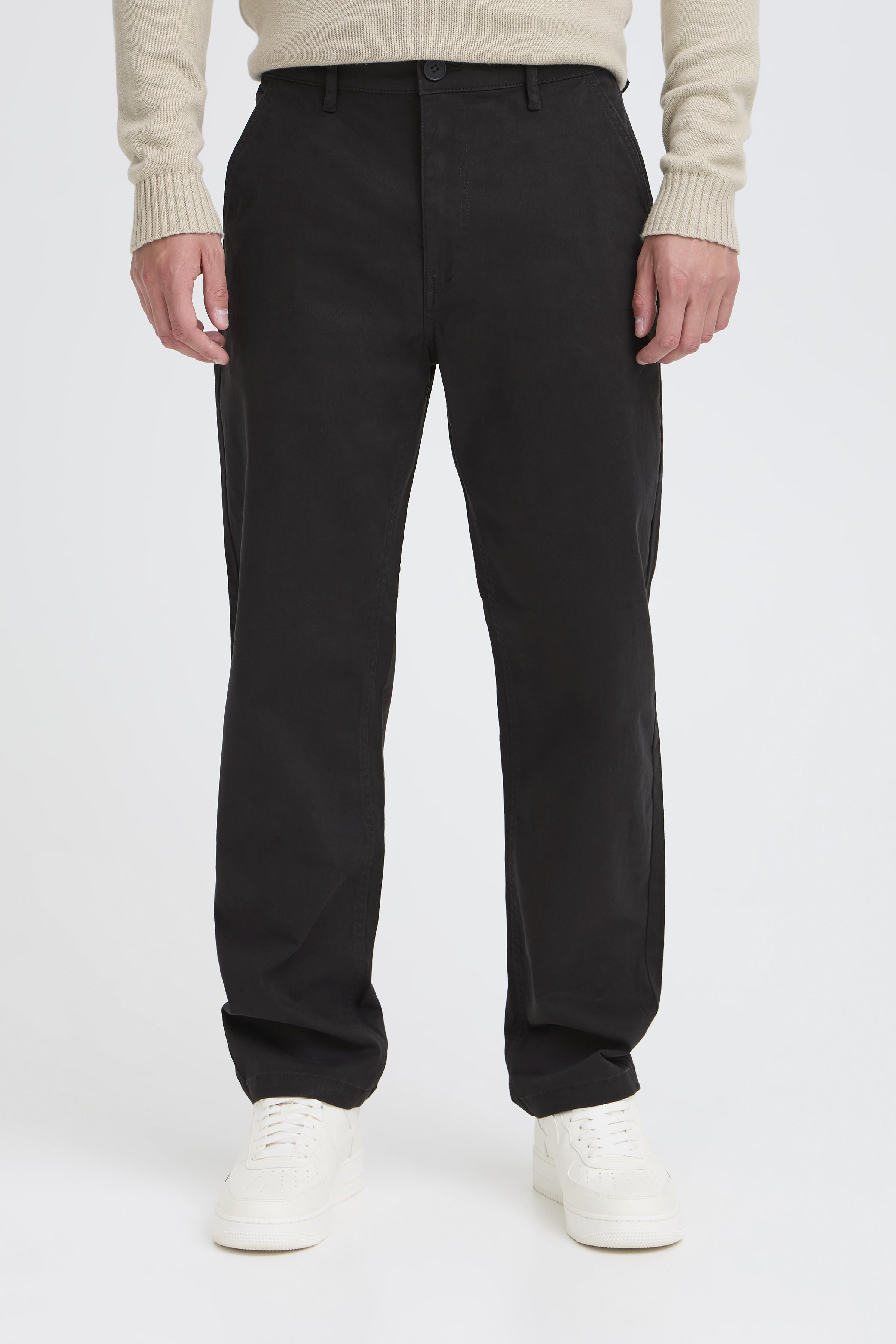 Blend Chinohose "BHNATAN WIDE LEG CHINO" mit Baumwollmischung, Relaxed Fit, knöchellang