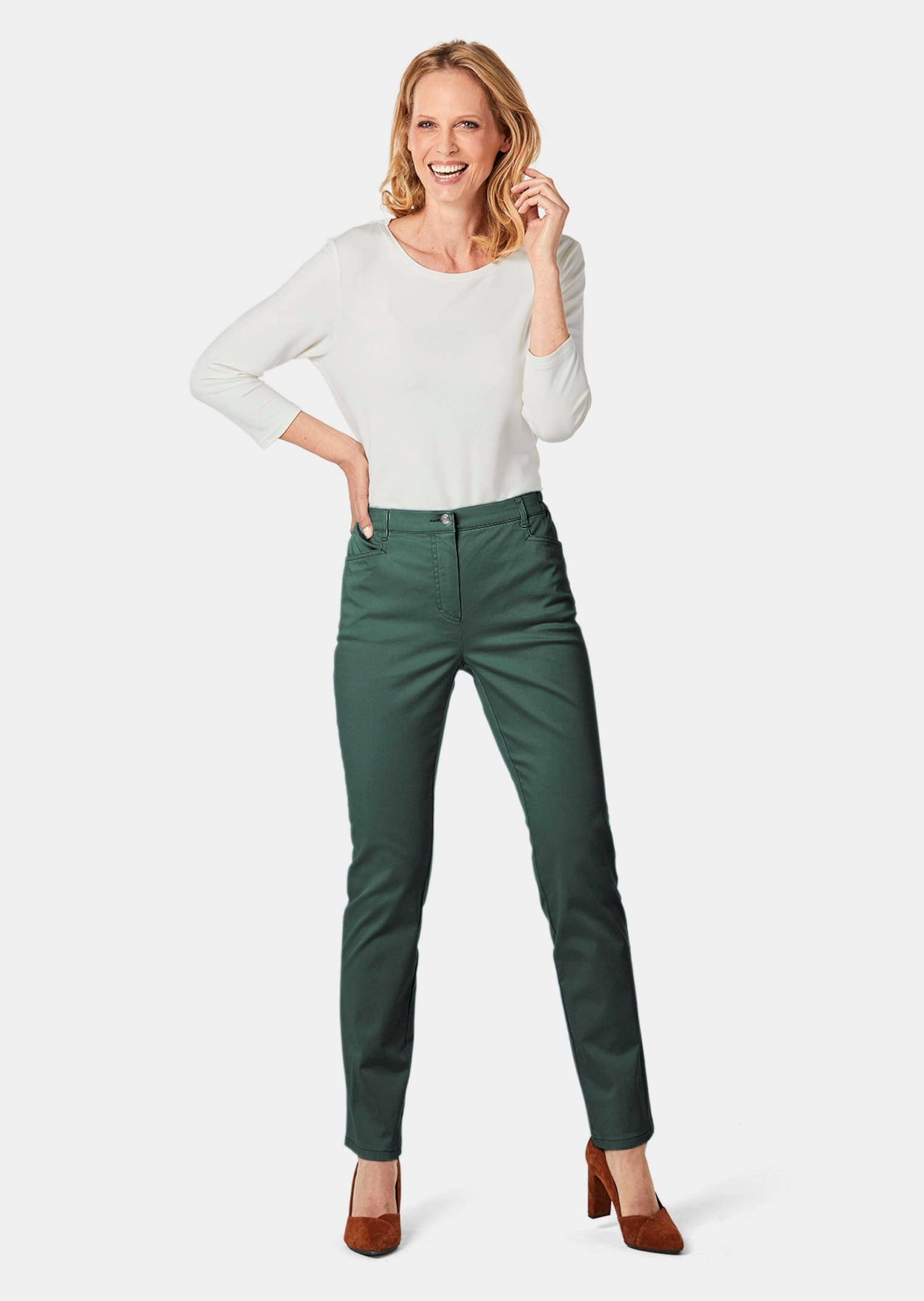 Goldner Carla Pantalon Aubergine Taille 52 3
