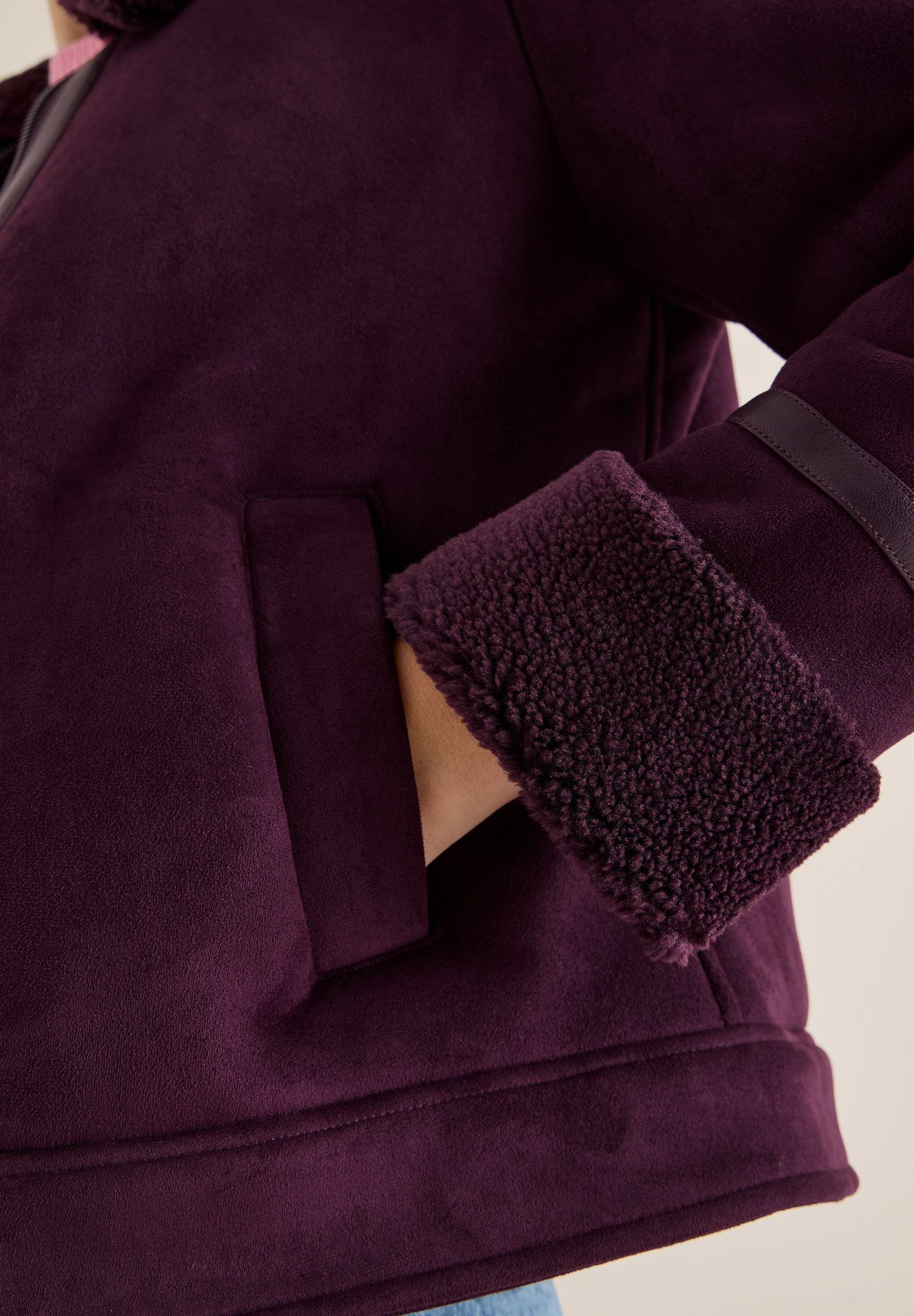 Cecil Outdoorjacke mit Fake-Fur-Details