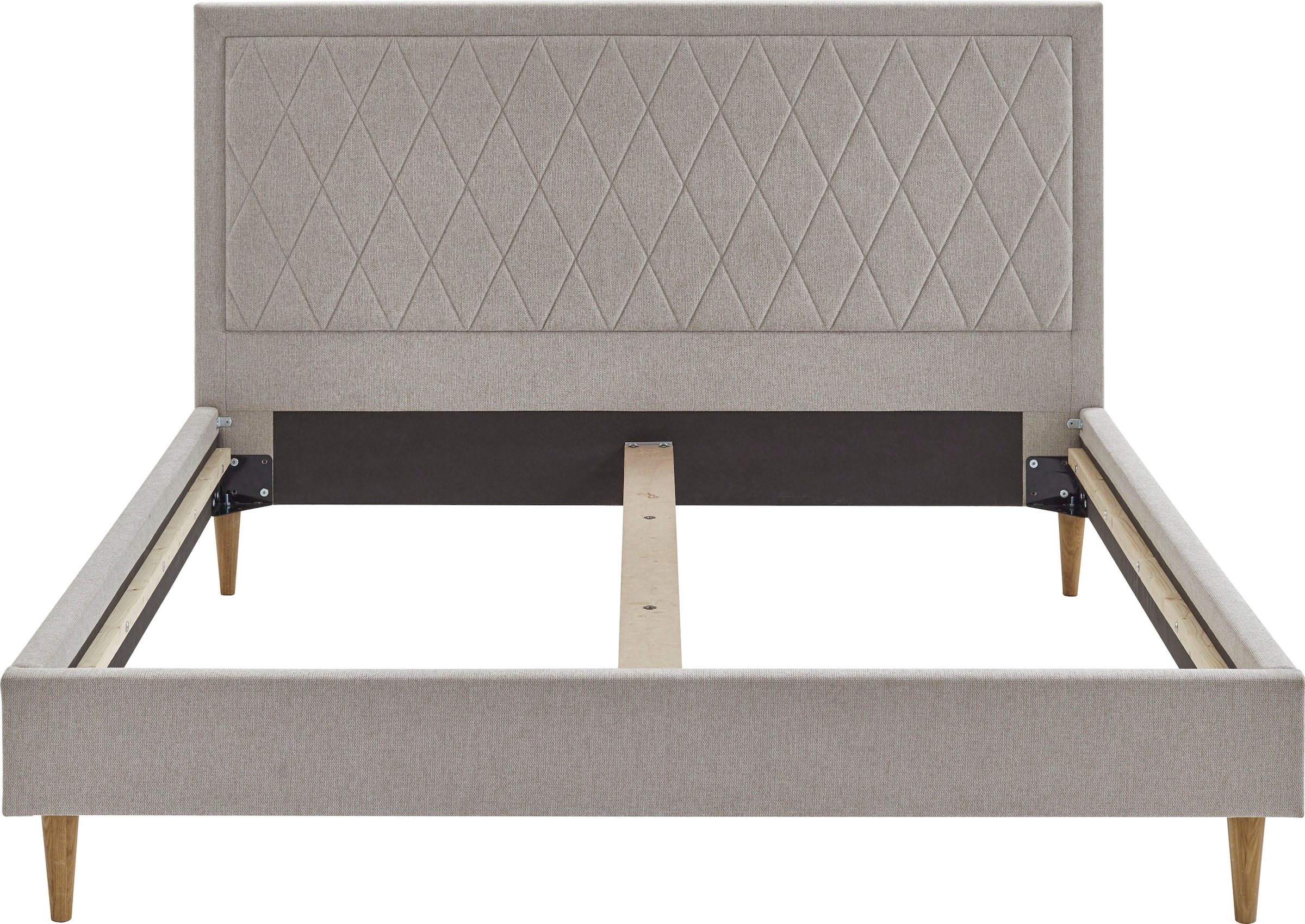 ATLANTIC home collection Polsterbett »Paulin«, mit gestepptem Kopfteil