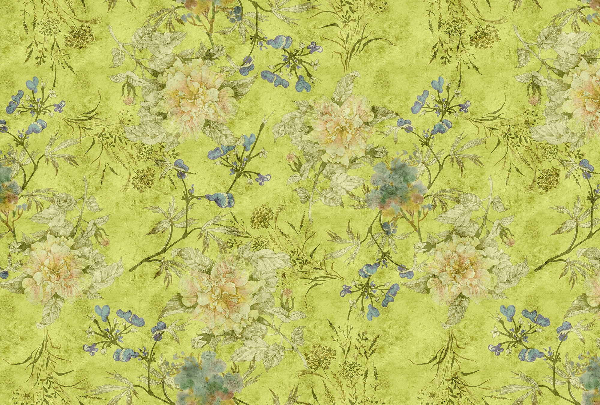 living walls Fototapete "Walls by Patel Tender Blossom 1" glatt Vlies, Wand, Schräge