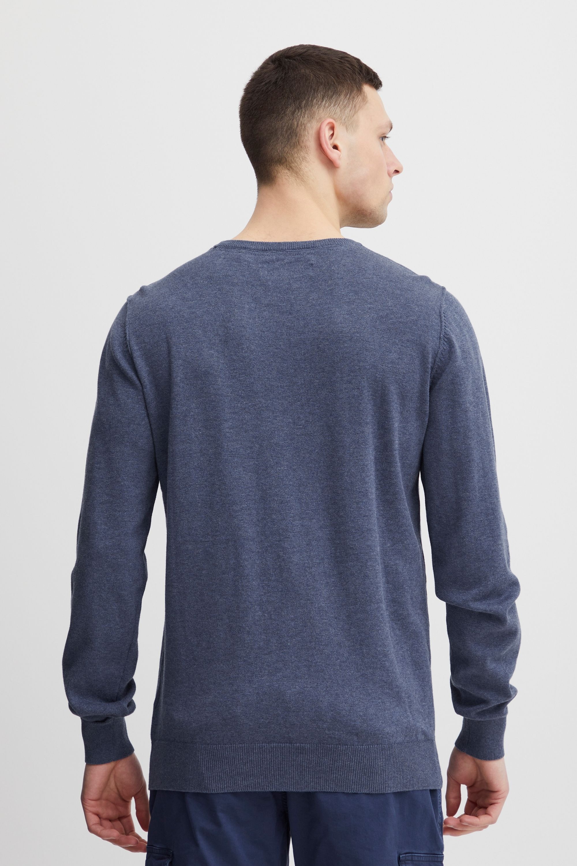 Strickfleece-Pullover BLEND "Strickpullover BHNolen", Herren, Gr. 3XL, blau (ensign blau), Obermaterial: 100% Baumwolle CO., Pullover 6