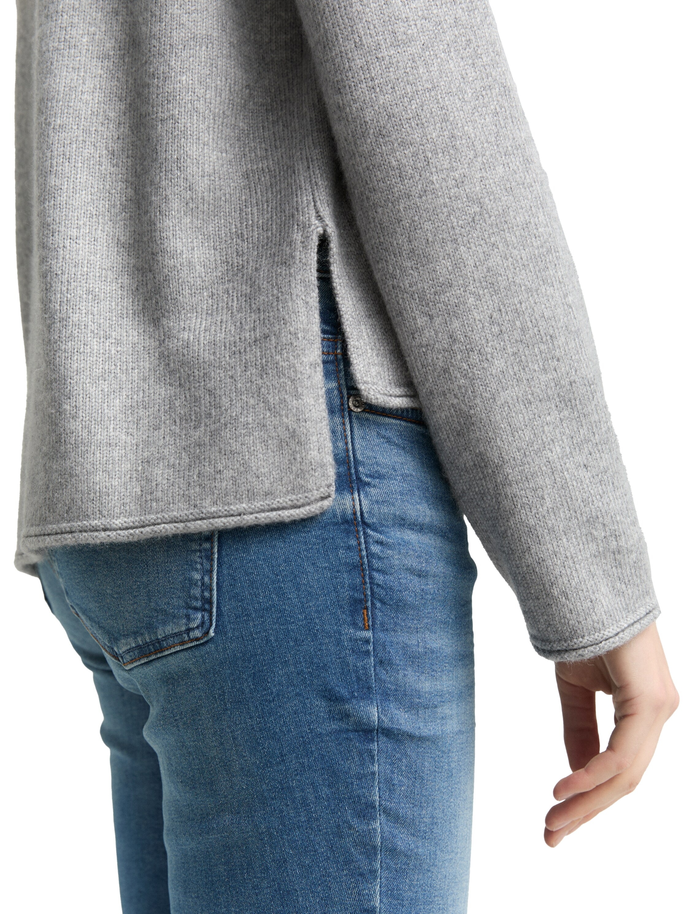 TOM TAILOR Strickpullover mit Stehkragen