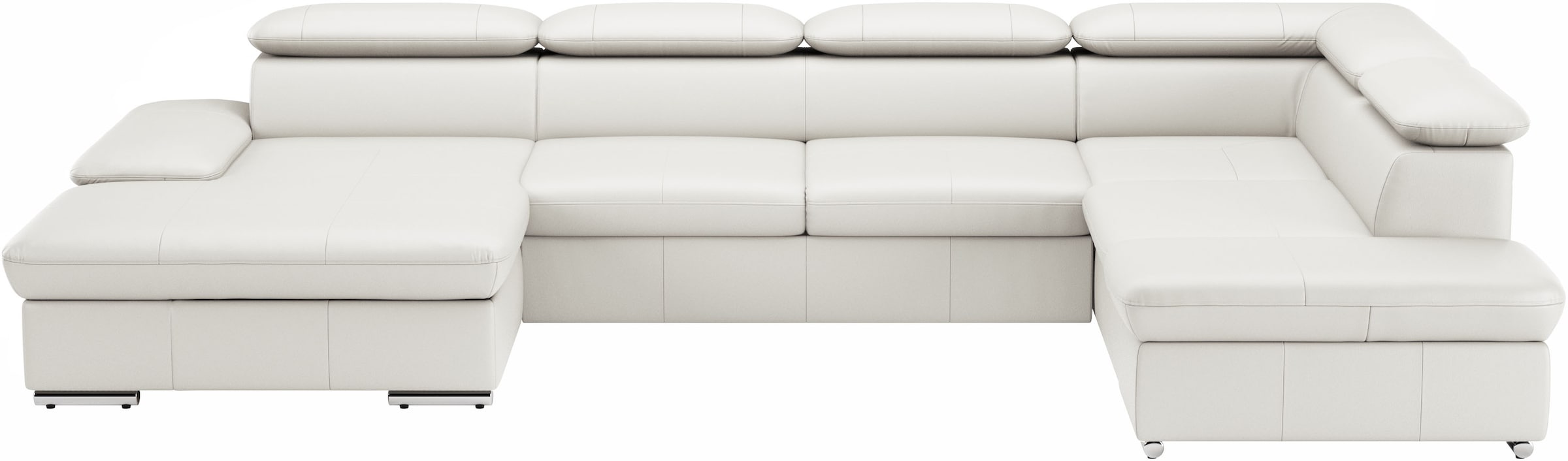 sit&more Wohnlandschaft "Valantine U-Form, B: 349 cm" mit Arm- & Kopfteilverstellung, optional mit Schlaffunktion