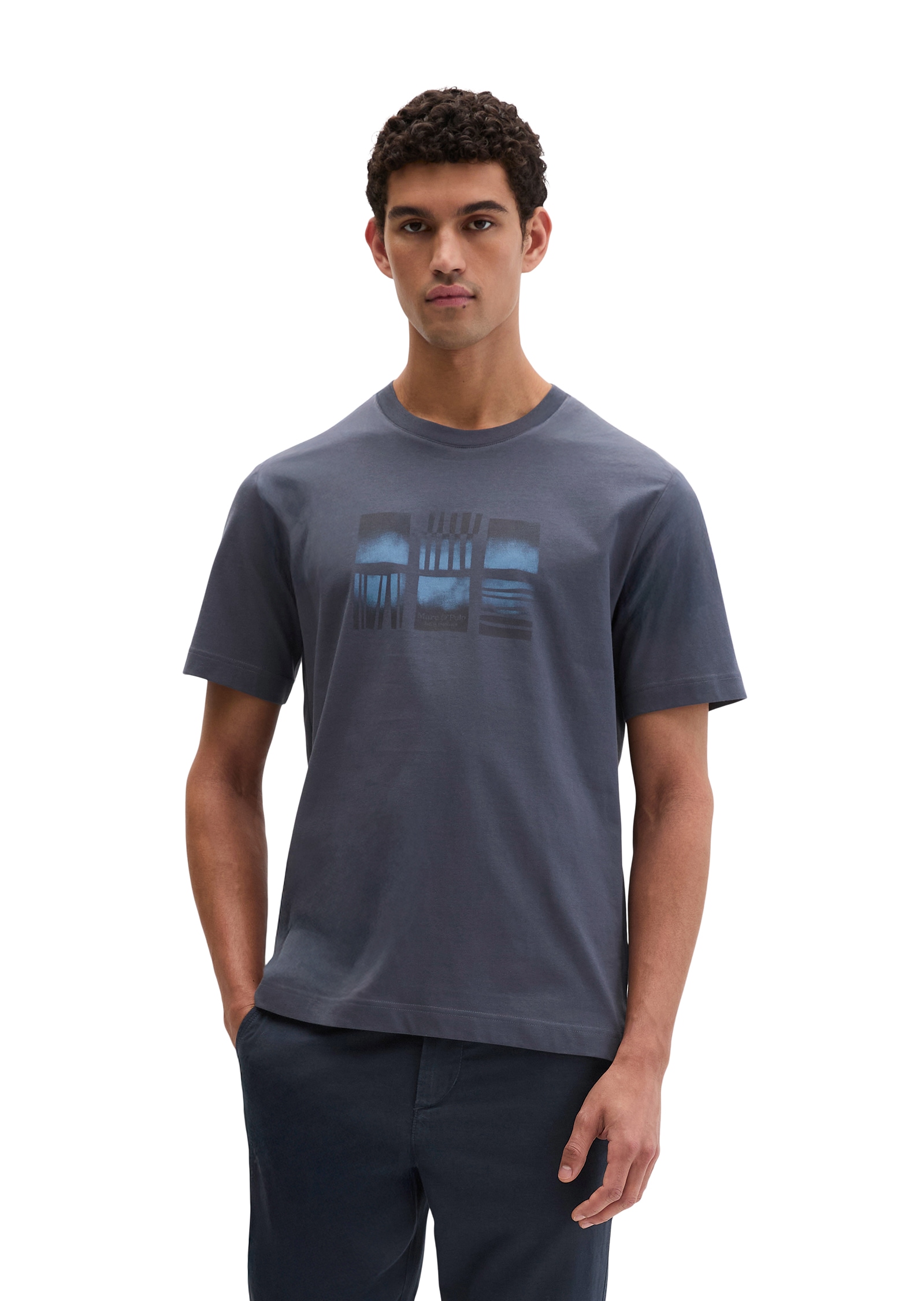 Marc OPolo T-Shirt mit mittigem Print vorne günstig online kaufen