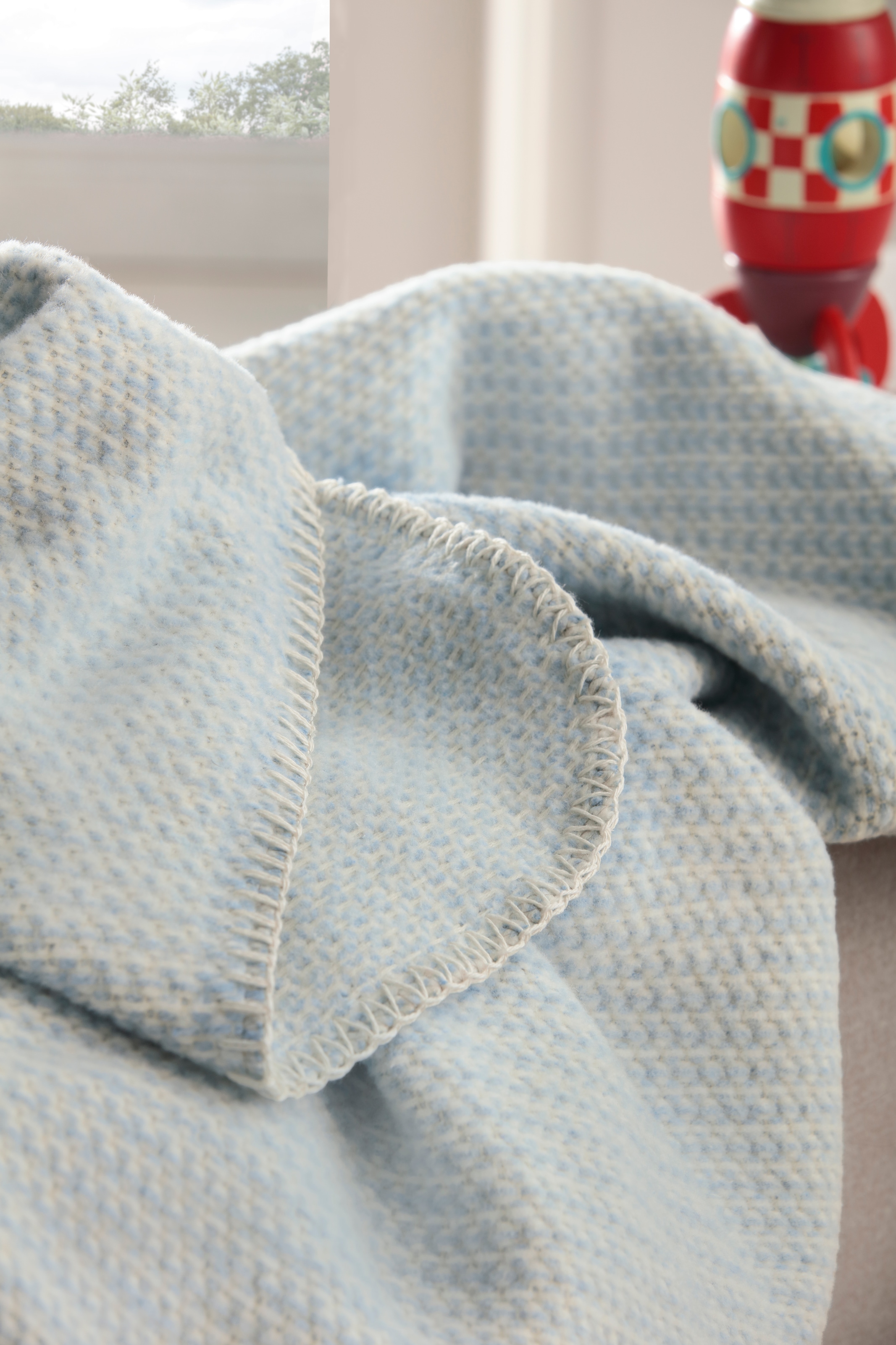 Biederlack Babydecke »Babydecke Cotton«, 75 x 100, mit Zierstich