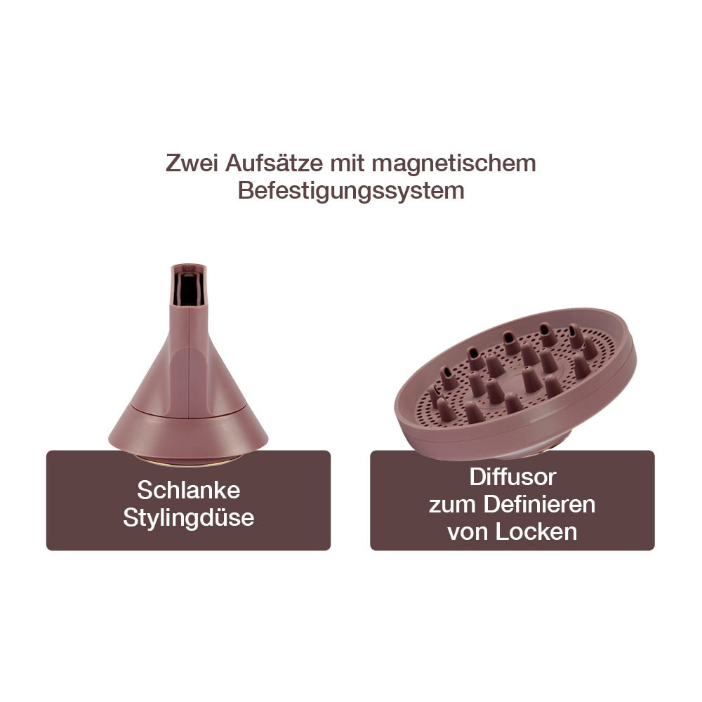 Remington Haartrockner »AIRviveDigital Haartrockner (EC8930)« 1.600 W 2 Aufsätze Digital Motor, Ionic Air, Anti-Frizz, 12 Heiz-&Geschwindigkeitsstufen