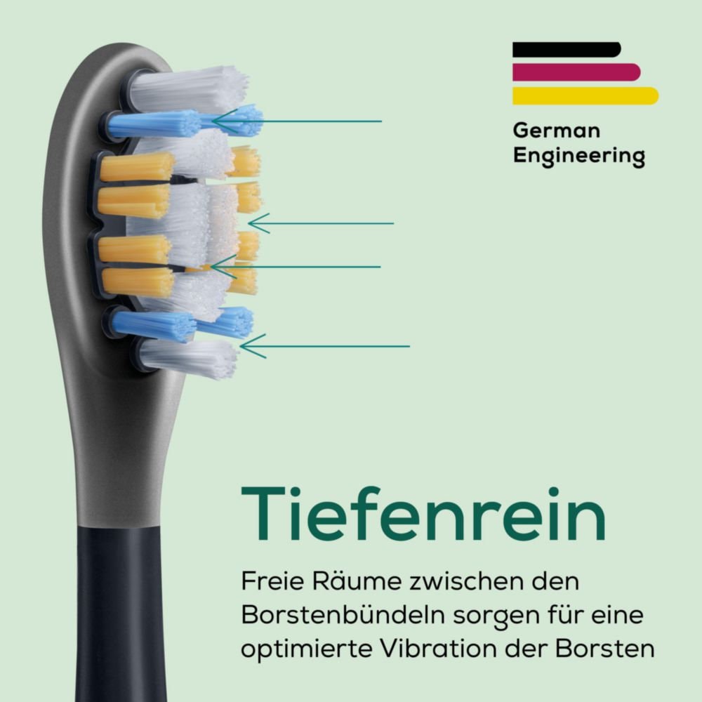 BEURER Aufsteckbürsten »SC Bürstenköpfe mit Indikatorborsten Premium Plaque Eraser«, (4 Stück), Schalltechnologie für schonende und gründliche Zahnpflege