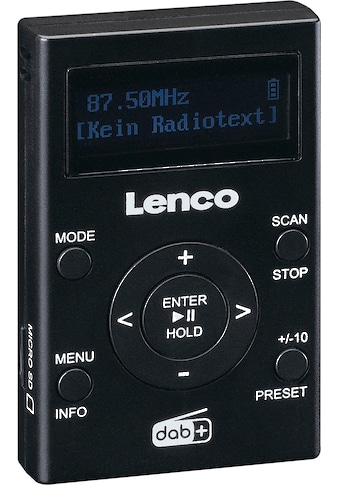 Lenco Digitalradio (DAB+) »PDR-011BK«, (Digitalradio (DAB+) kaufen
