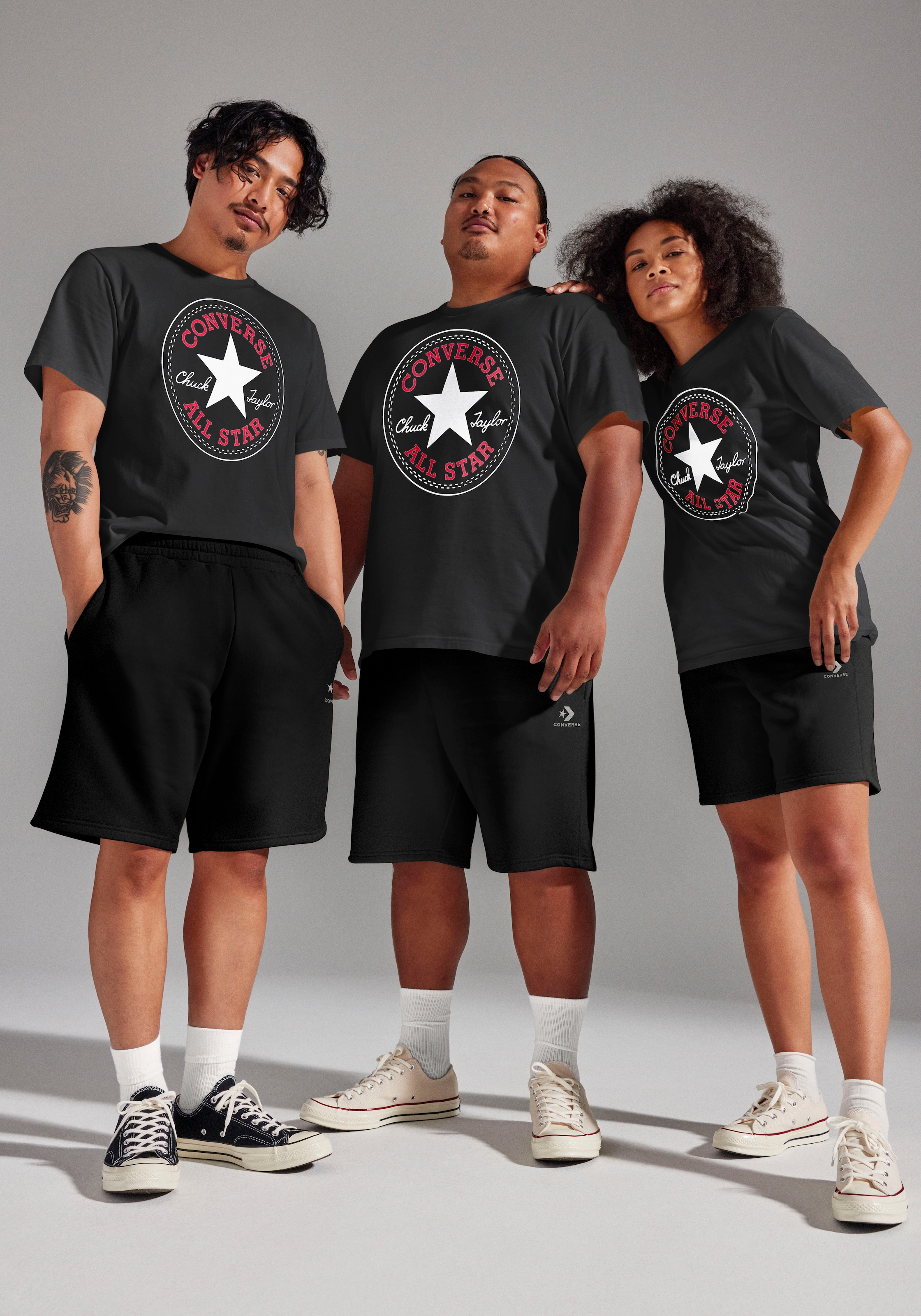 Converse T-Shirt "CONVERSE GO-TO ALL STAR PATCH STANDARD-FIT T-SHIRT", 1 St günstig online kaufen