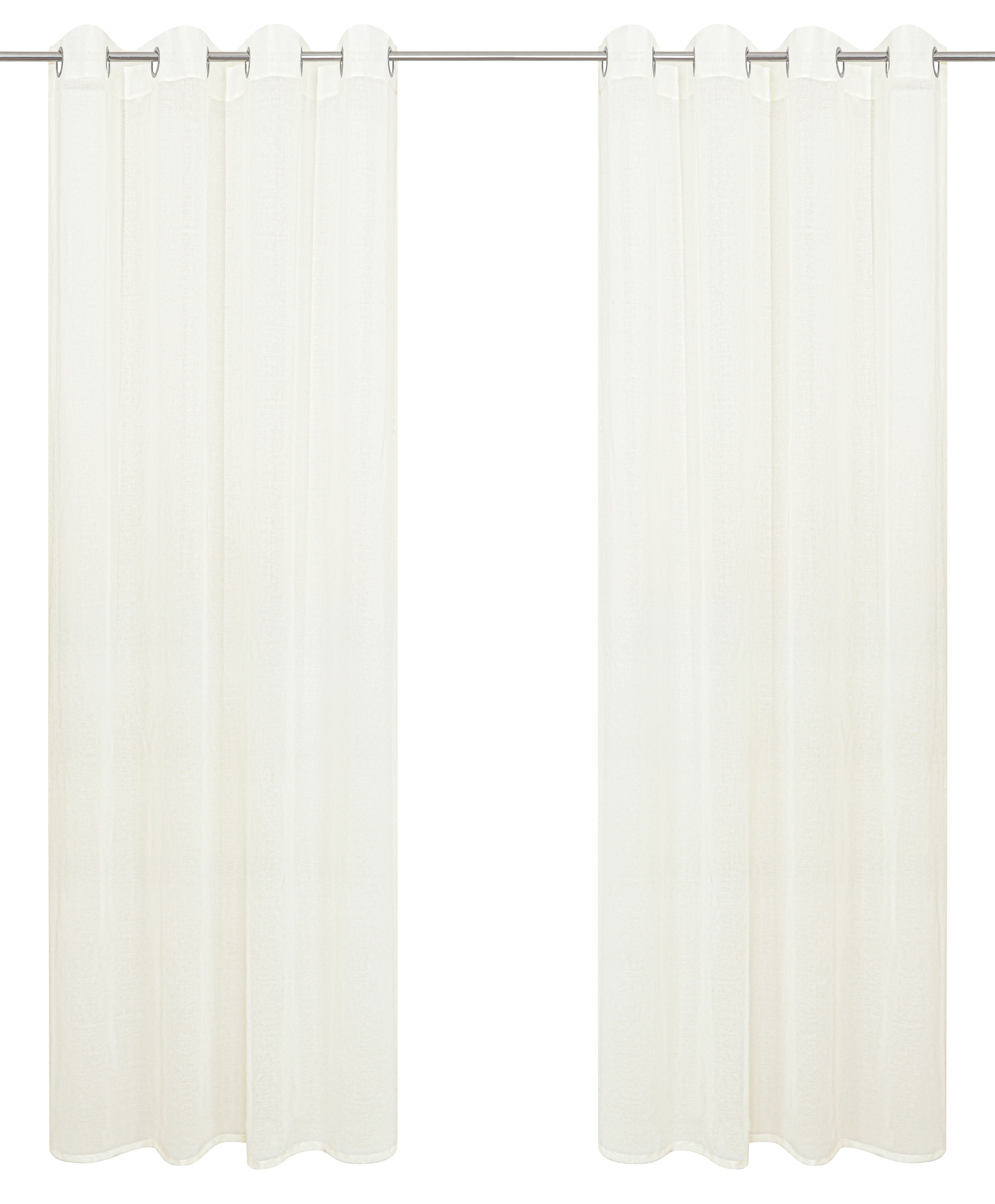 OTTO home Gardine »Dolly, 1 Stück, transparent, gewebt« Ösen 1 Stk. tlg. Transparent, Gewebt, Polyester