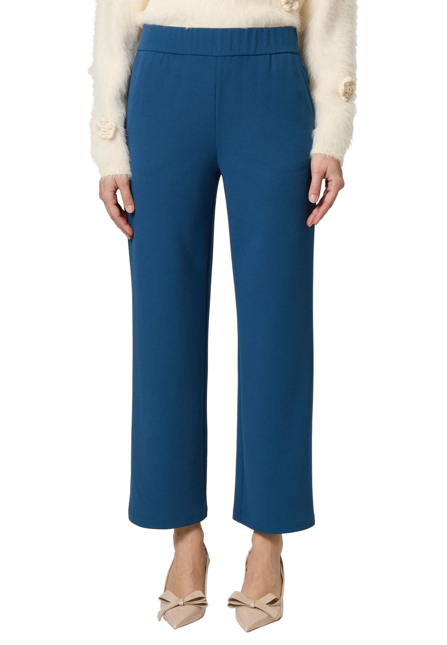 Zero Stoffhose »zero Hose Wide Leg Gummibund 28 Inch«, Plain/ohne Details