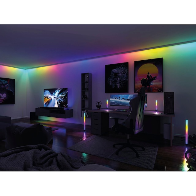 Paulmann LED-Streifen »MaxLED 250 TV Comfort Basisset 75 Zoll 5,1m Dynamic  RGB 25,5W 230lm/m«, 1 St.-flammig, Basisset, 25,5W 230lm/m kaufen | BAUR
