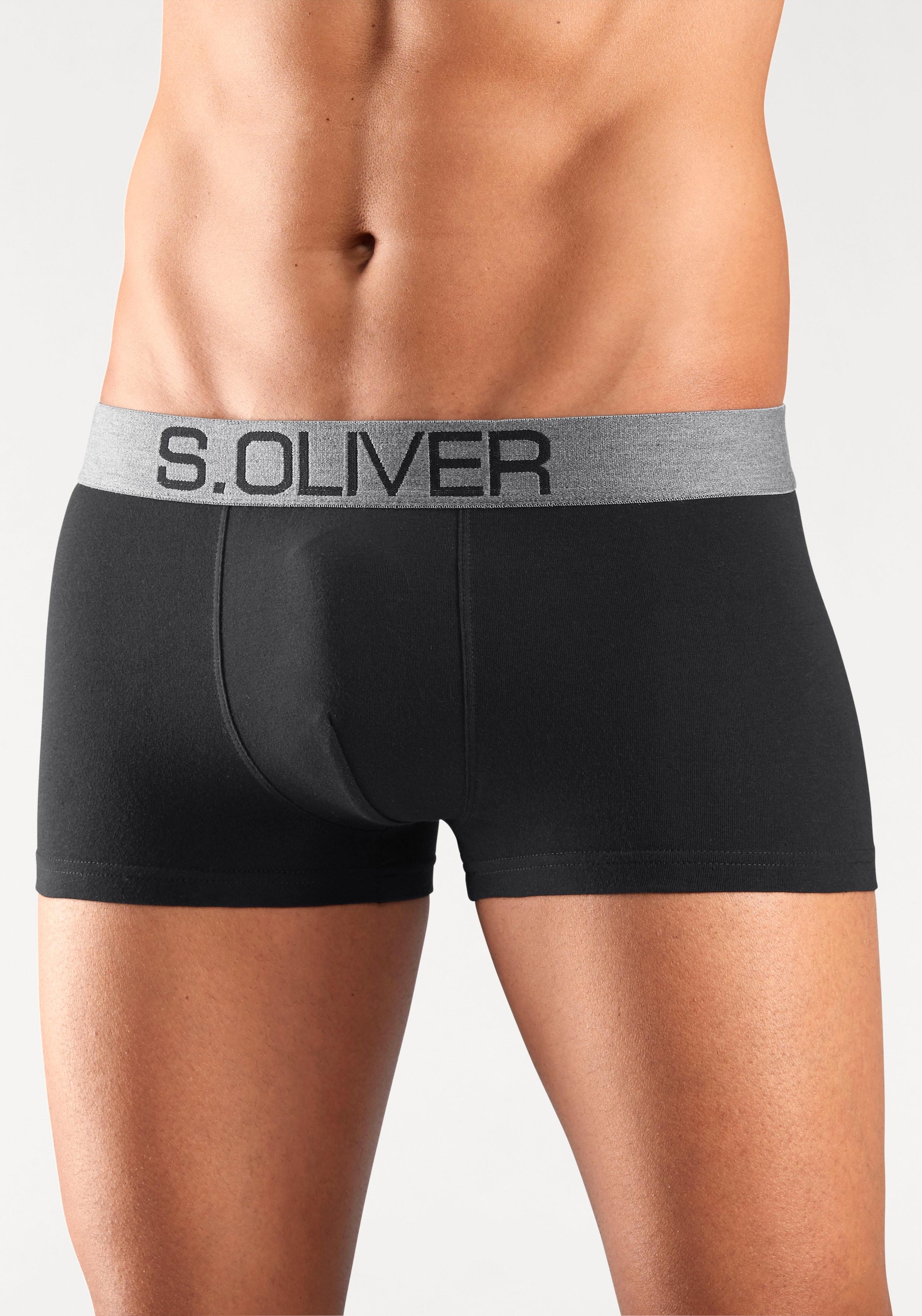 s.Oliver Hipster, (Packung, 4 St.), Boxershorts für Herren aus Baumwoll-Mix