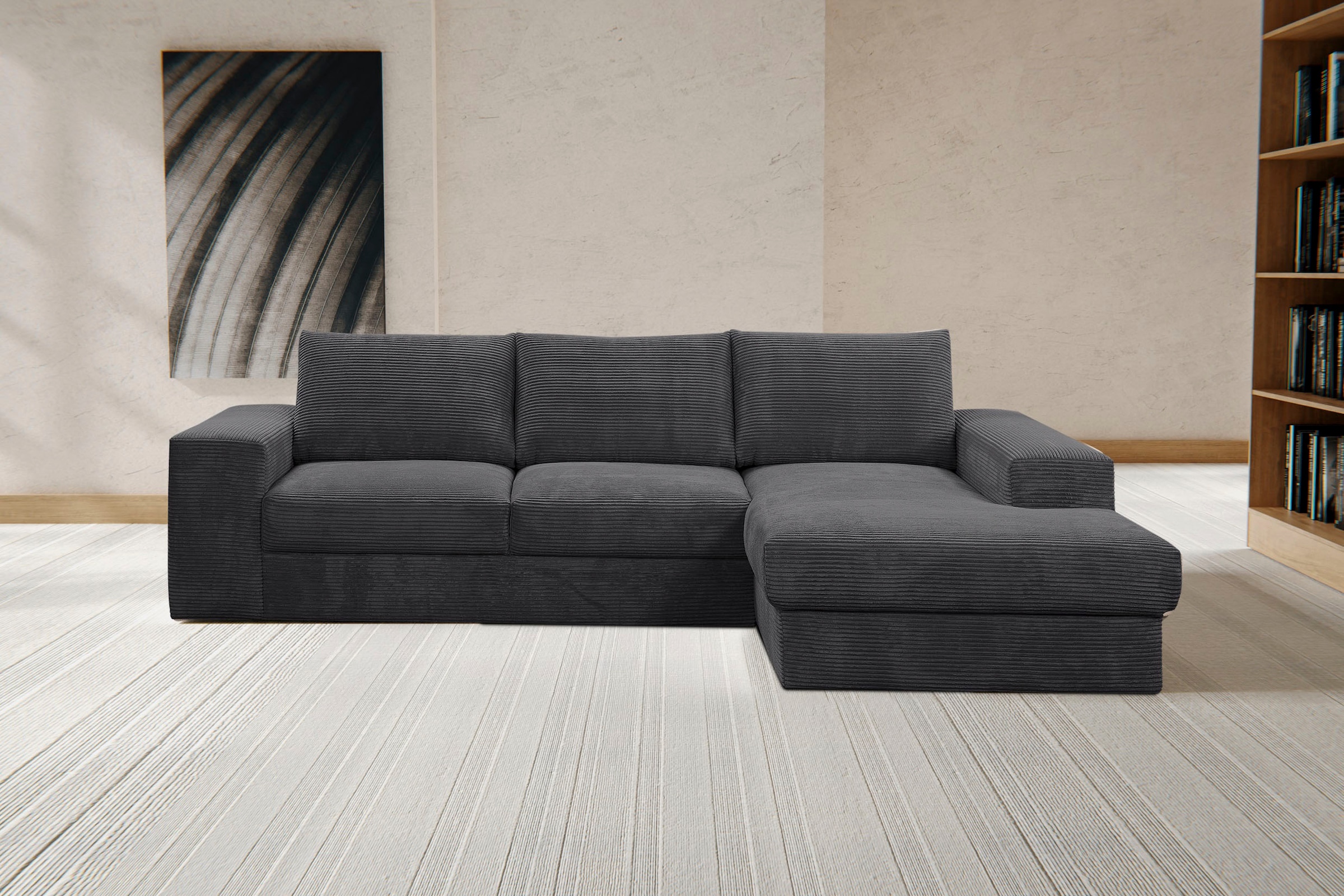 Ecksofa WERK2 Design hohem Komfort Cord | trendig-weichem Ecksofa BAUR in »Rozzana«, mit Breitcord &