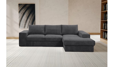 Ecksofa Rozzana, in modischem Cord-Bezug