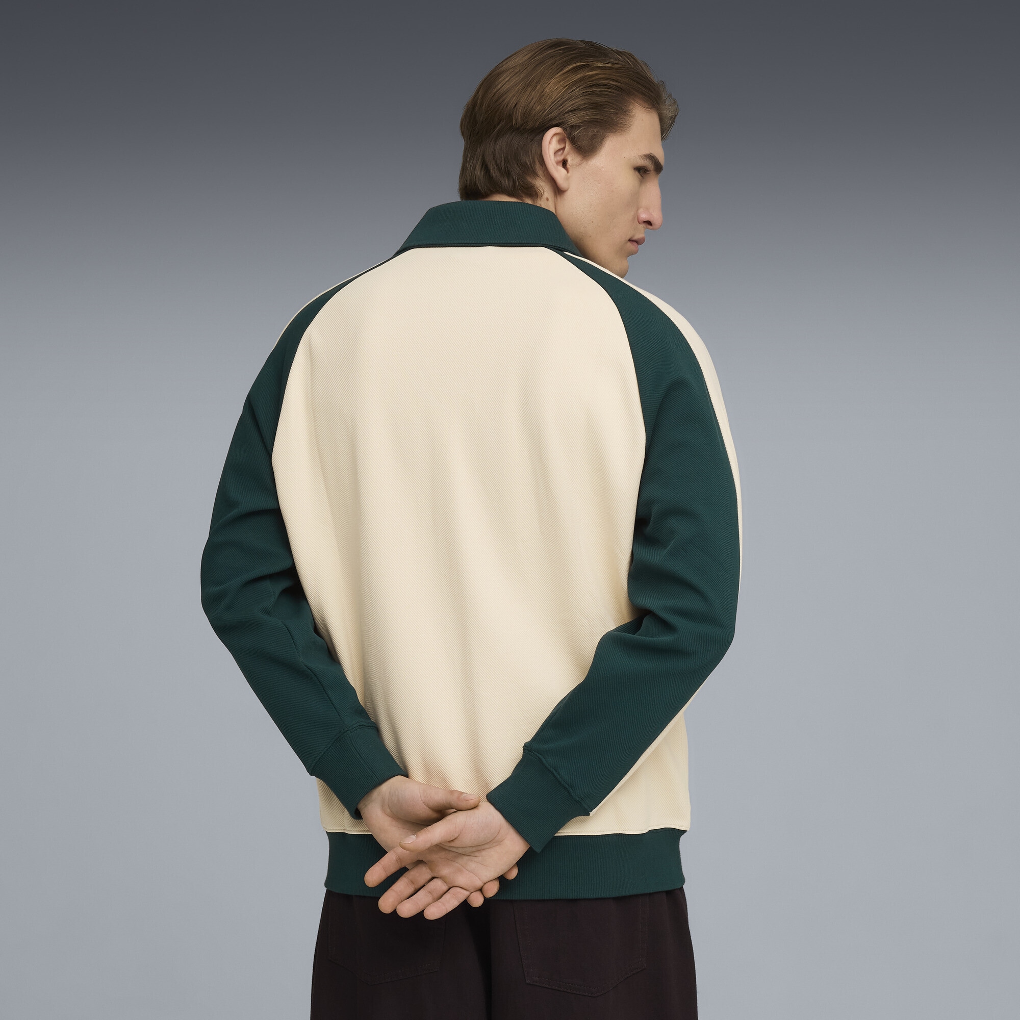 PUMA Sweatjacke »T7 Relaxed Wing Collar Trainingsjacke Erwachsene«