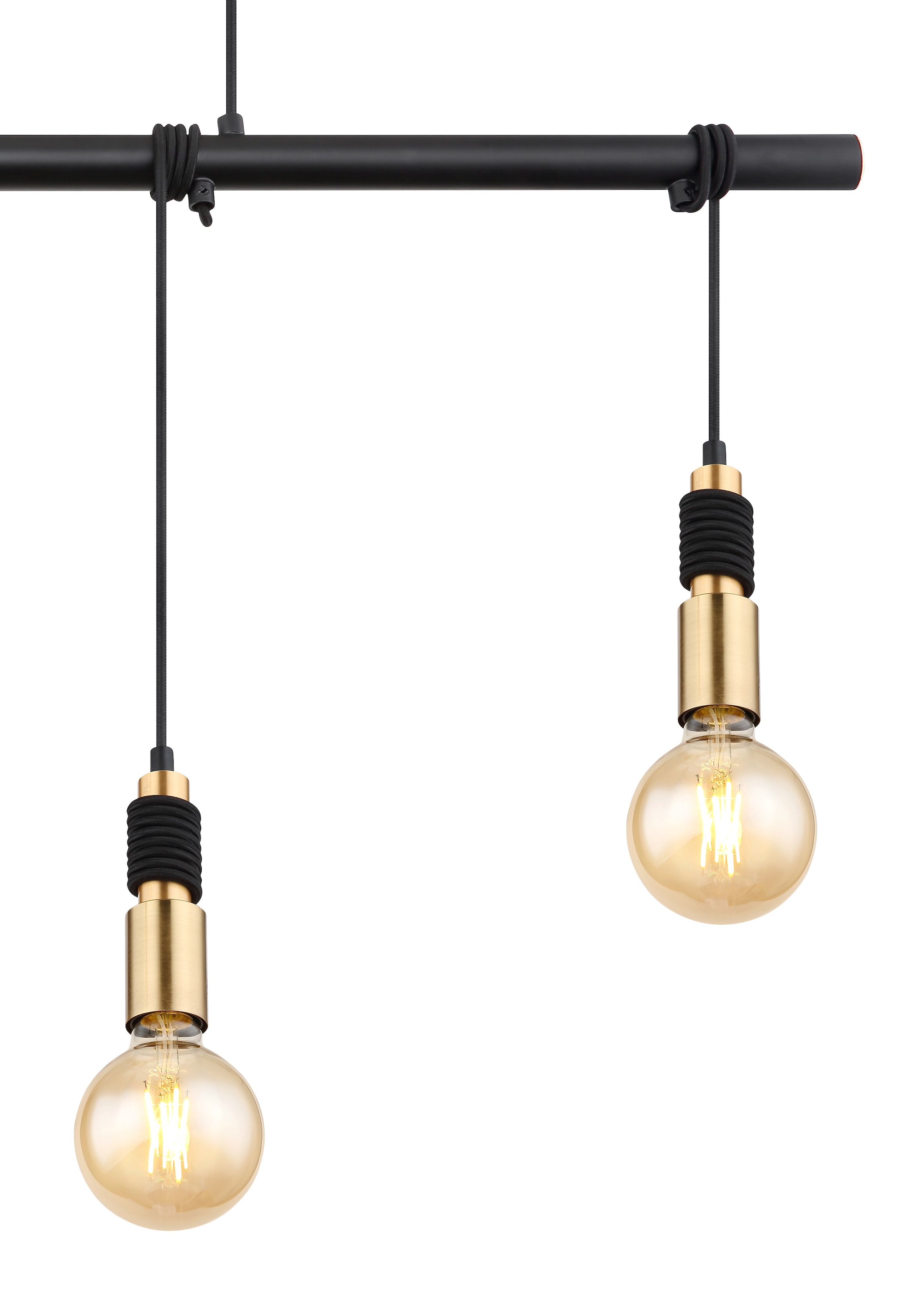 GLOBO LIGHTING Hängeleuchte »ALEXIUS«, Leuchtmittel E27 | ohne Leuchtmittel, Hängelampe/Metall/Kabel zum Herumwickeln/Esszimmer
