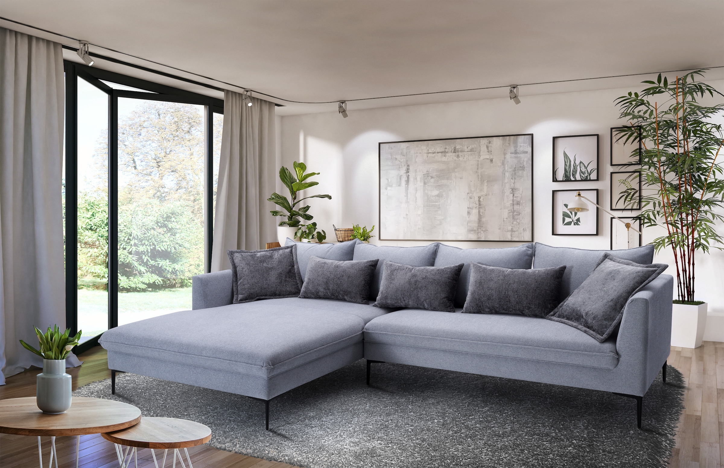 exxpo - sofa fashion Ecksofa "Piazza, elegant und edel, Designsofa mit toll günstig online kaufen