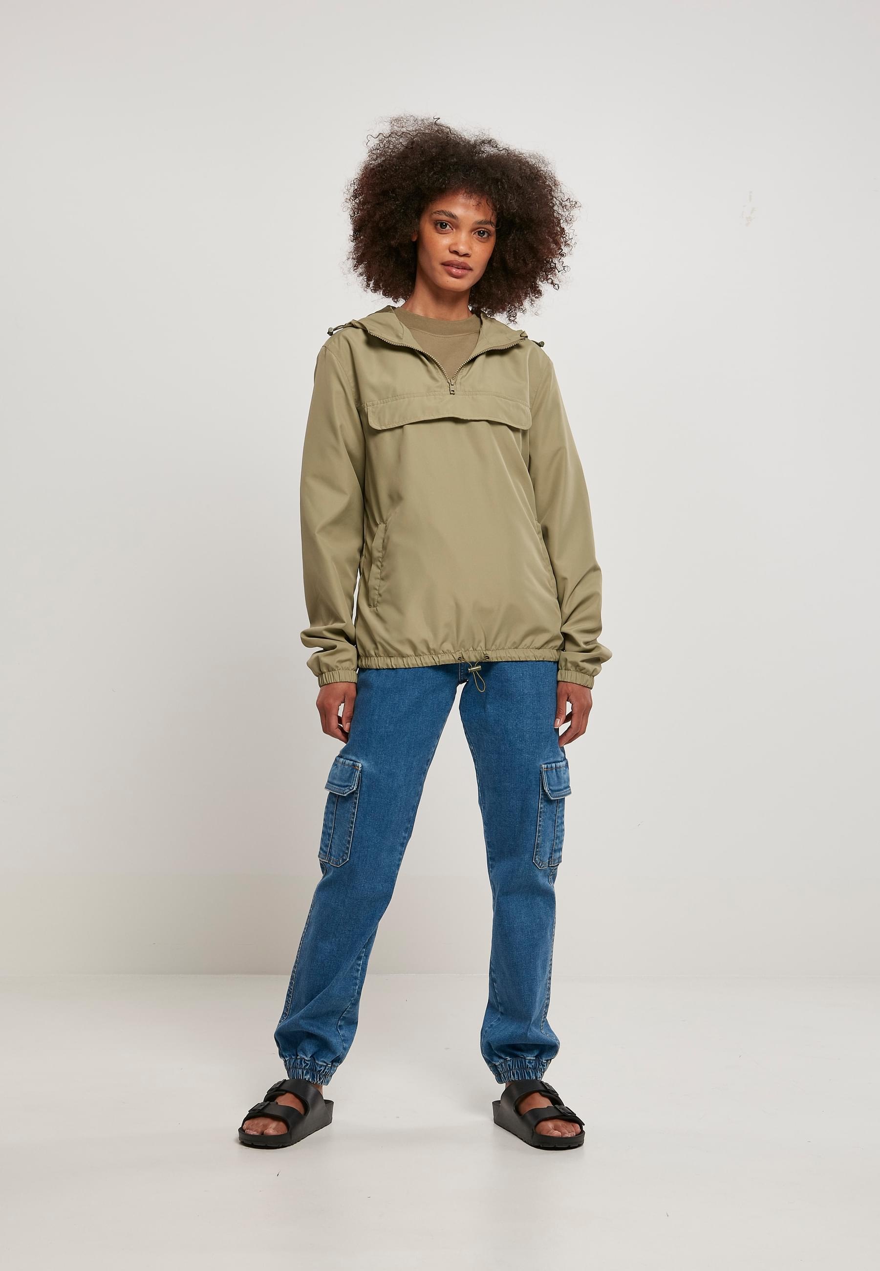 URBAN CLASSICS Allwetterjacke »Urban Classics Damen Ladies Recycled Basic Pull Over Jacket«, (1 St.), mit Kapuze
