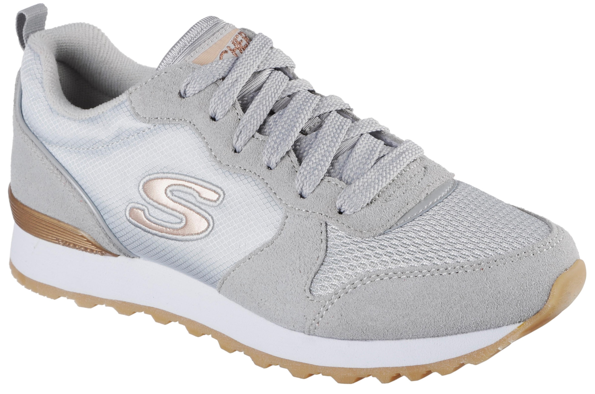 Skechers Sneaker »OG 85 - GOLDN GURL«, Freizeitschuh, Halbschuh, Schnürschuh mit Air-Cooled Memory Foam