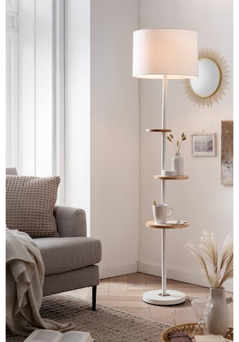 SalesFever Stehlampe »Agda«, E27, 1 St., mit 3 Holzablagen kaufen