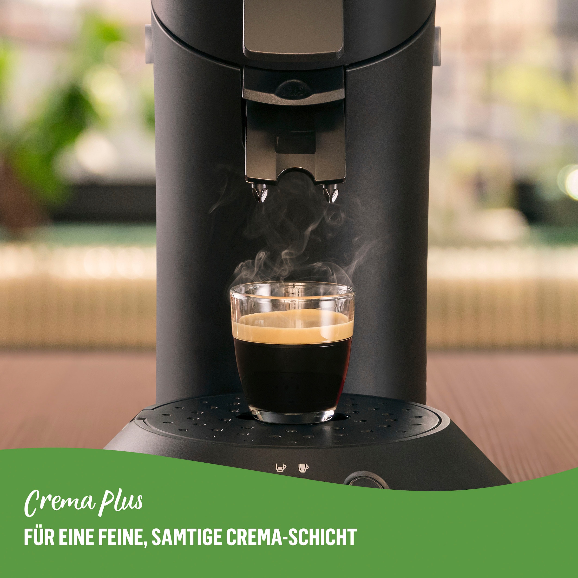 Philips Senseo Kaffeepadmaschine »Original Plus ECO CSA210/22, mit zwei Kaffee-Einstellungen«, aus 80% rec. Plastik, inkl. Gratis-Zugabe (Wert 5 € UVP)