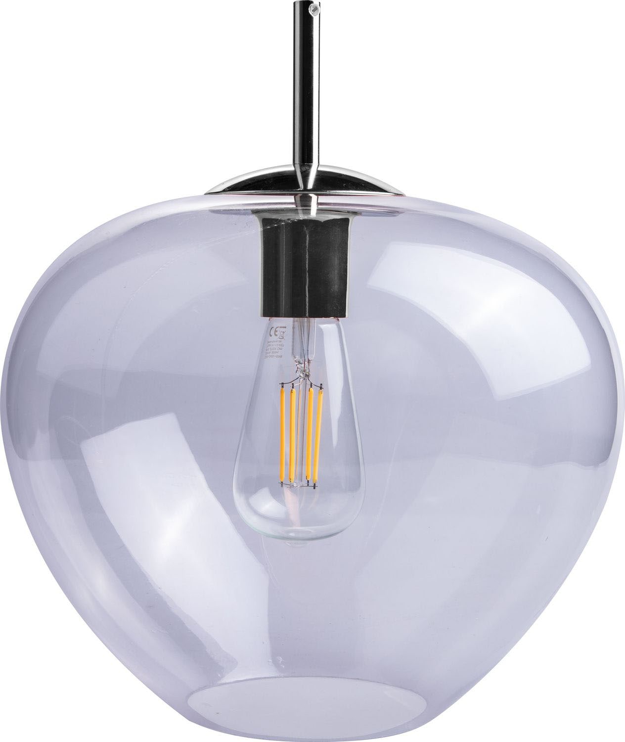 | Schlafzimmer Deckenlampe E27 LED 1 Höhenverstellbar flammig-flammig, BAUR Wohnzimmer Pendelleuchte »Stela«, Paco Glas Home
