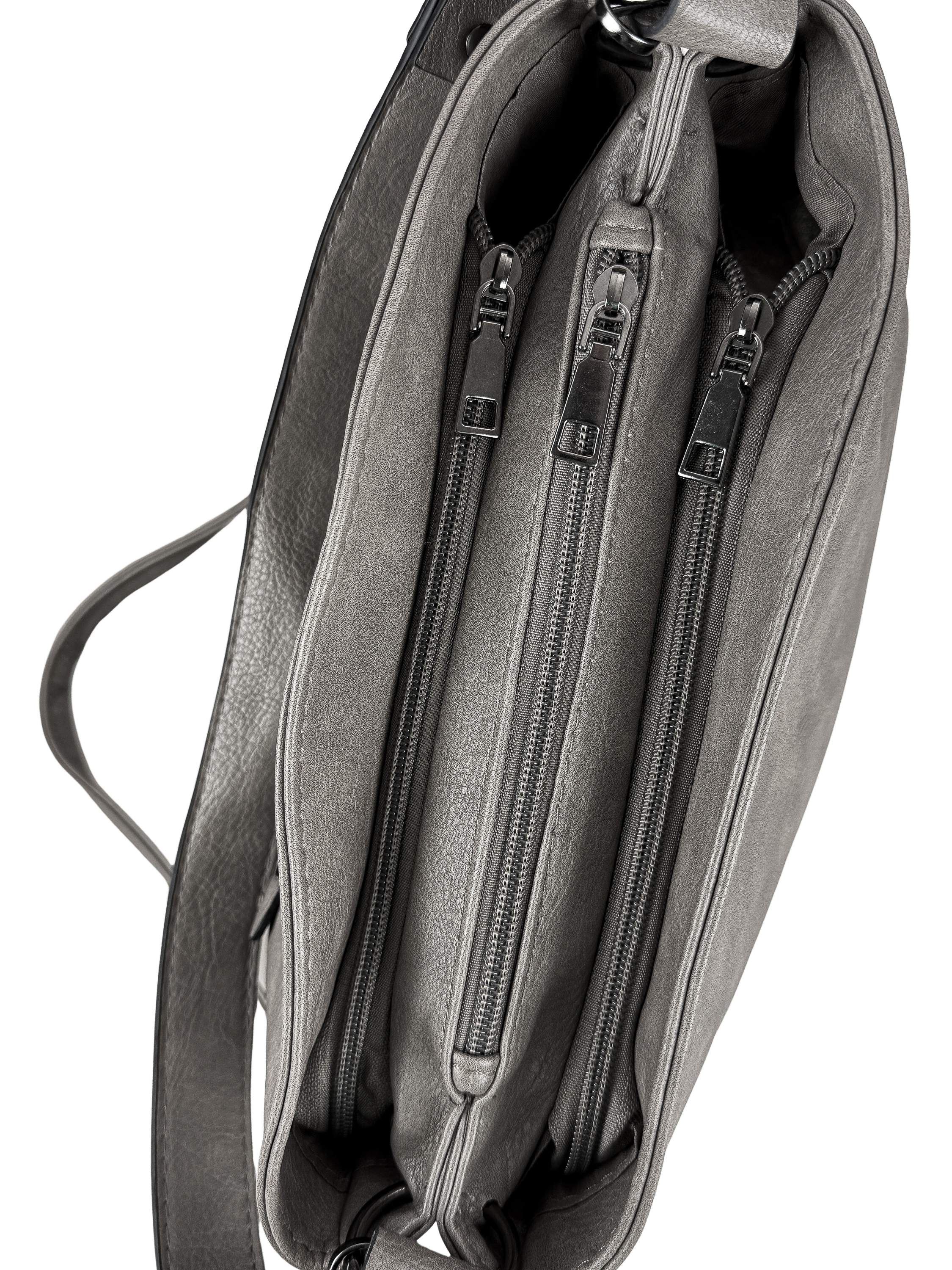 TONI&FRIENDS Schultertasche »Flecht Zauber«, mit drei separaten RV-Fächern