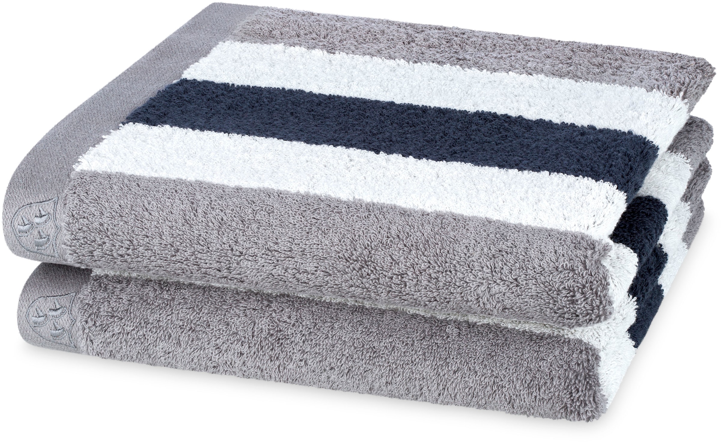 ROSS Handtücher »Doubleface, Streifen/Uni« aus feinster Baumwolle