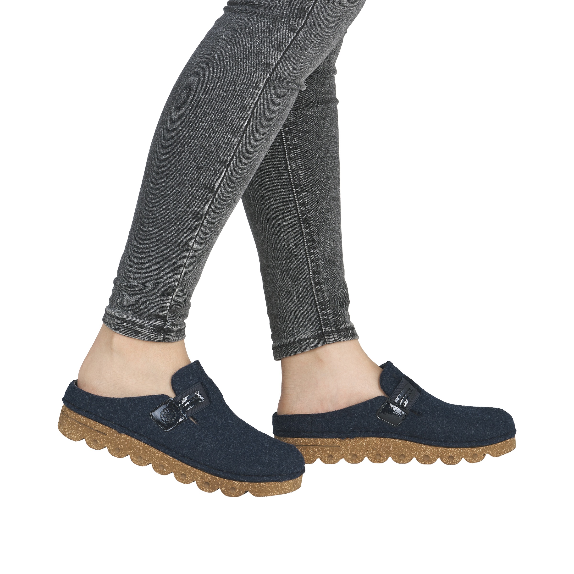 Thumbnail - Rieker Clog Sabot, Hausschuh, Casual-Clog, Plateausohle, zum Schlupfen