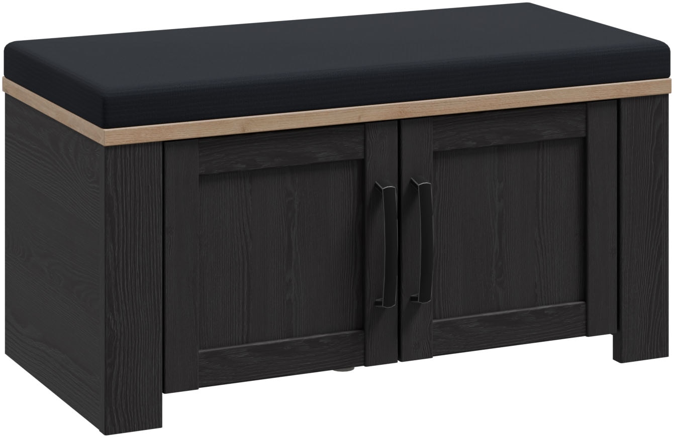 FORTE Polsterbank »Bohol, Garderobenbank mit Sitzpolster, Stauraum« B/H/T 86,5/45/42cm