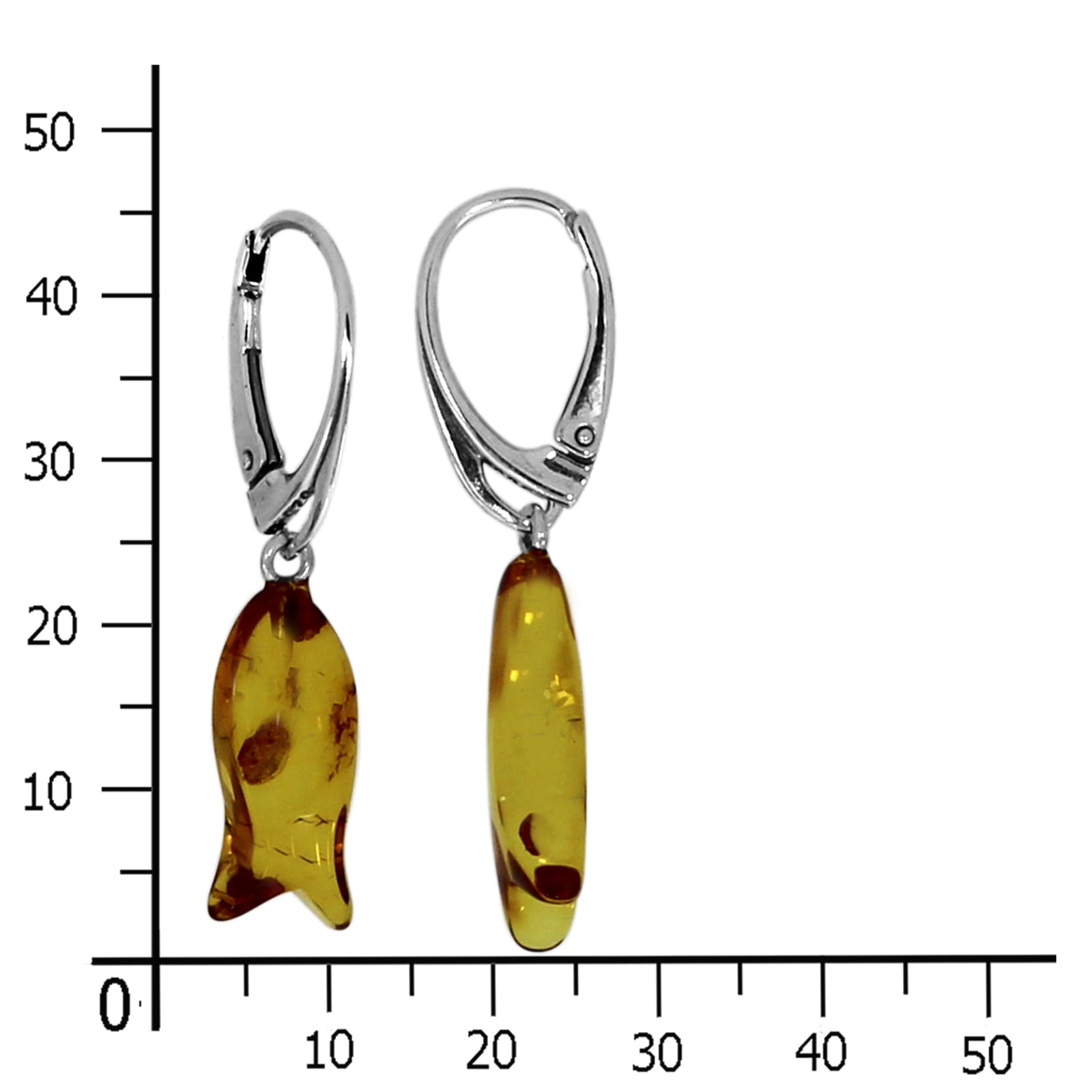 OSTSEE-SCHMUCK Paar Ohrhänger »Ostsee-Schmuck Ohrhänger Fisch Ohrhänger Fisch«, (2 tlg.)