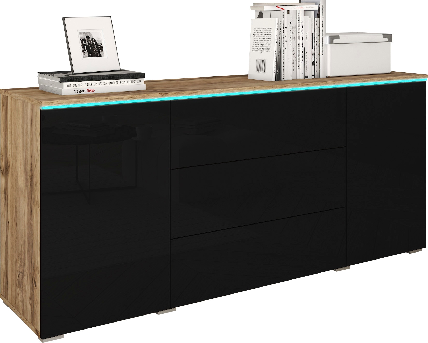 INOSIGN Sideboard "VERA", Moderne grifflose Kommode mit Beleuchtung,verstel günstig online kaufen