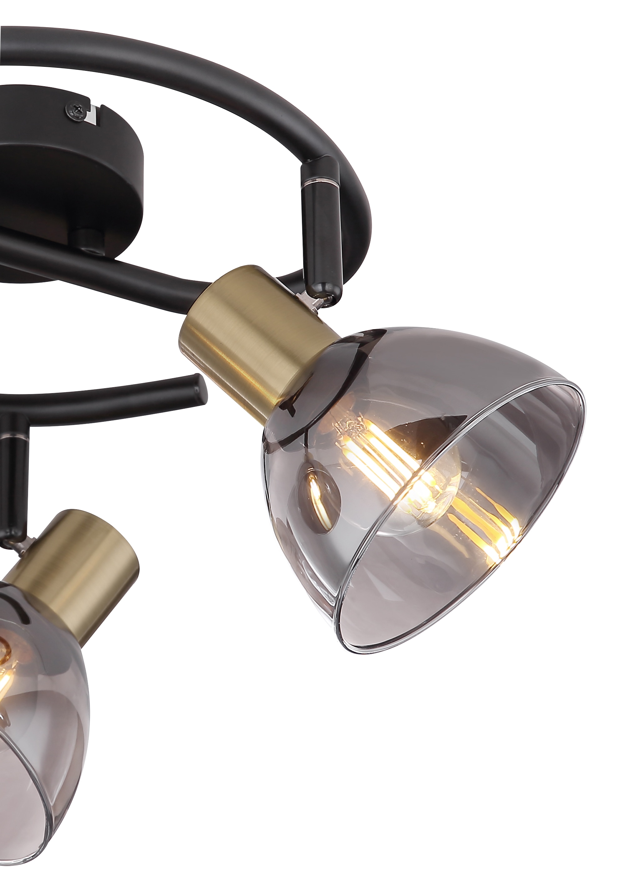 GLOBO LIGHTING Deckenstrahler »JAY«, Leuchtmittel E14 | ohne Leuchtmittel, Deckenstrahler/bronzefarben/schwarz/Flur/Wohnzimmer