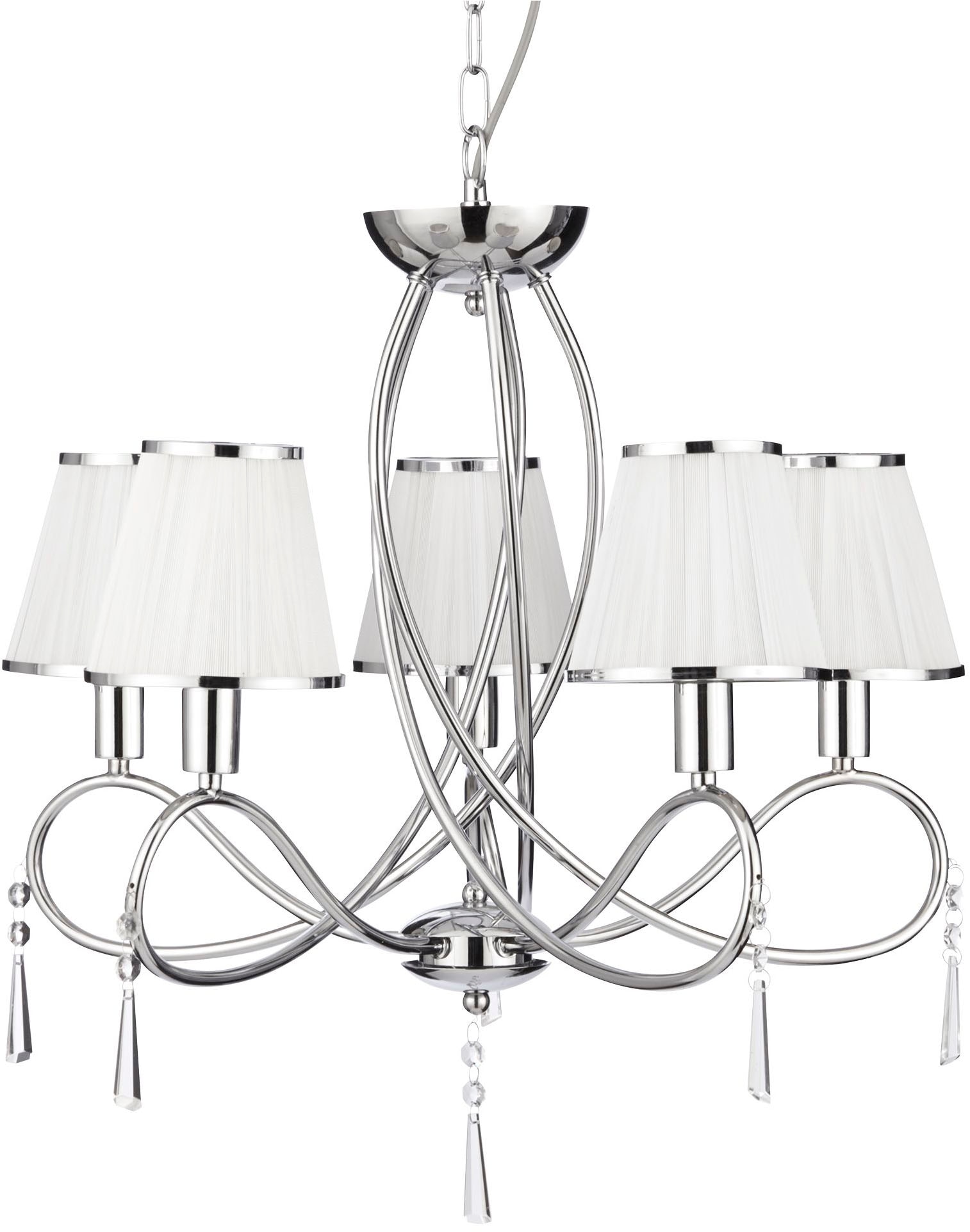 Searchlight Kronleuchter »Hängeleuchte Simplicity, 5-flammig«, 5 flammig, Leuchtmittel E14 | ohne Leuchtmittel, Elegante Optik