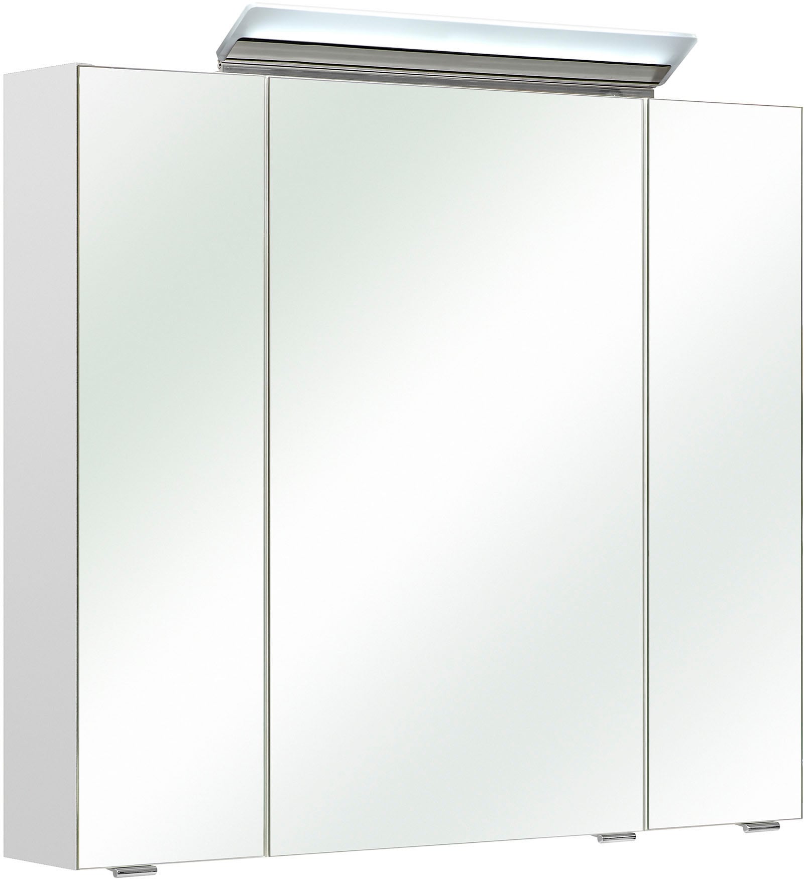 Saphir Badmöbel-Set »Quickset 341 3-teilig, Keramik-Waschtisch und LED-Spiegelschrank«, (Set, 3 St.), mit Midischrank, inkl. Türdämpfer, 7 Türen, 3 Schubladen