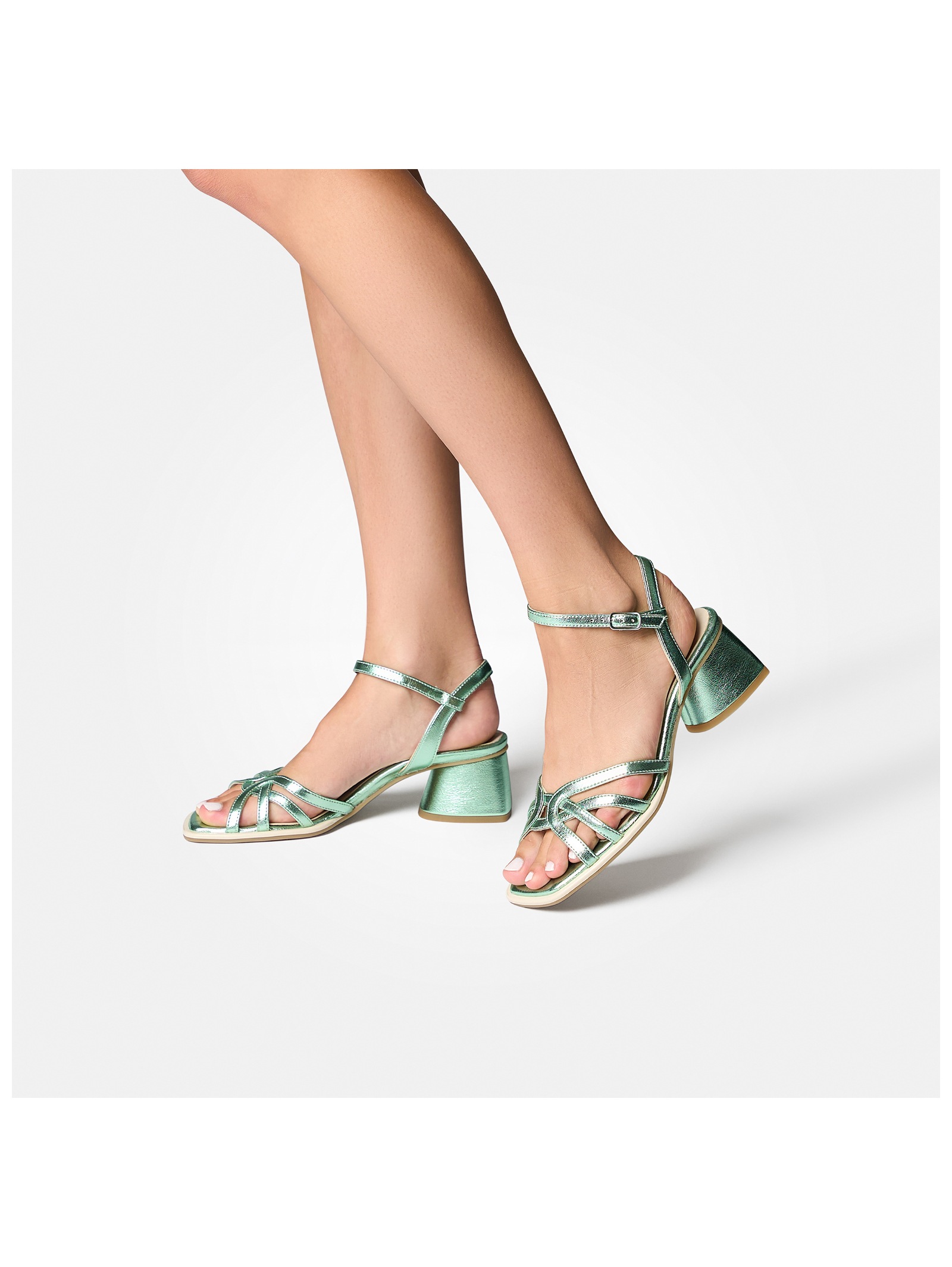 Thumbnail - Paul Green Riemchensandale "Paul Green Sandalen Lederimitat"