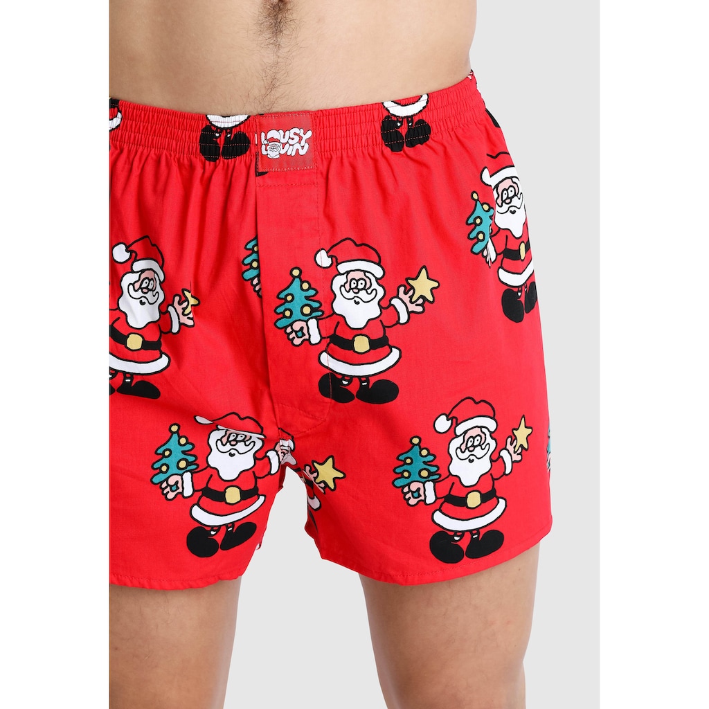 Lousy Livin Boxershorts »Santa«, mit Wihnachtsmann Print