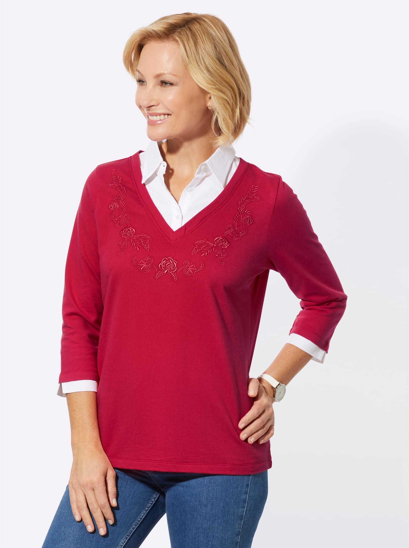 Classic Basics 2-in-1-Langarmshirt "Shirt" 1 Stk. günstig online kaufen