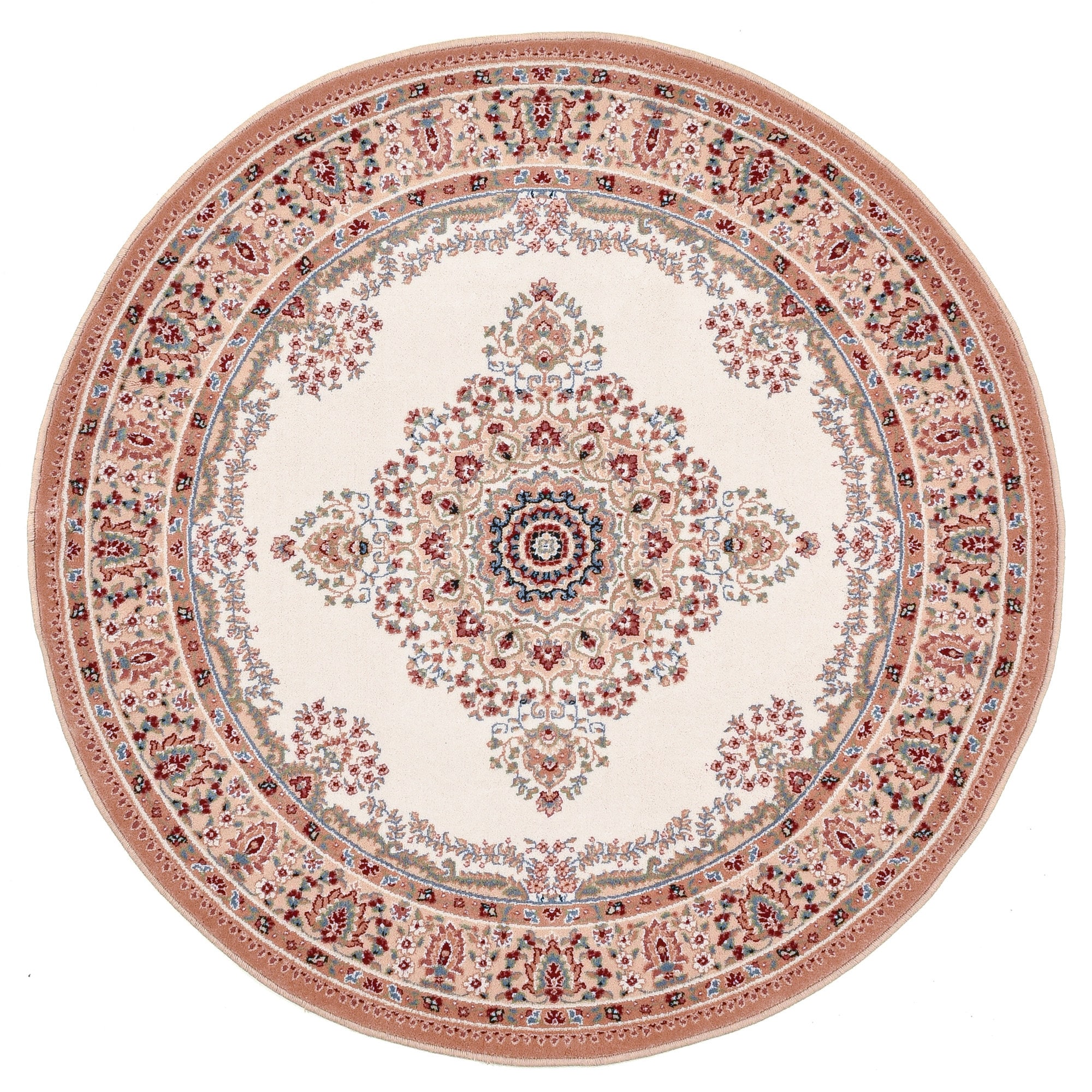 THEKO Wollteppich »Dolna - 809« rund 10 mm Höhe Kurzflor, reine Wolle, Orient-Optik