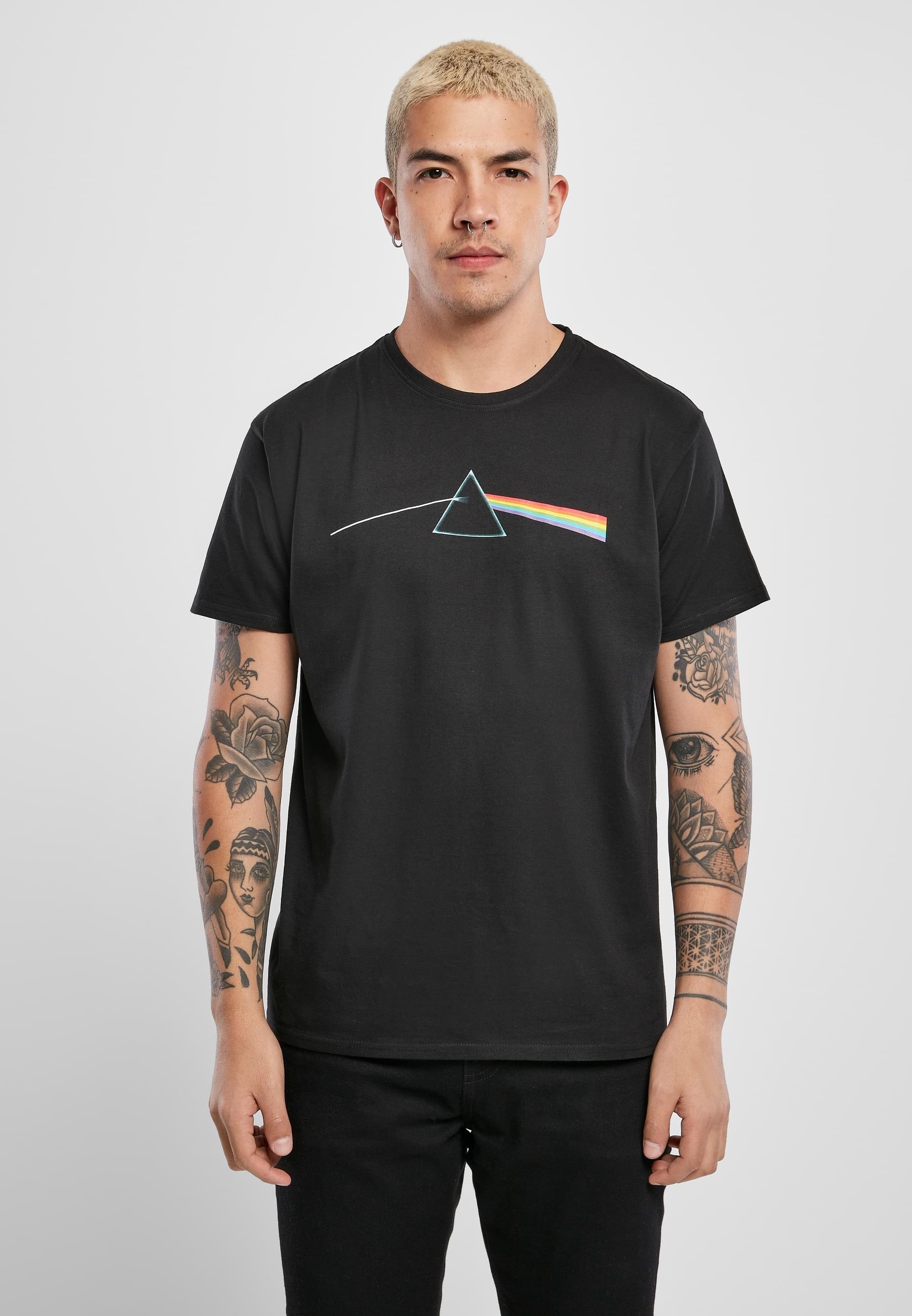 MisterTee T-Shirt »MisterTee Herren Pink Floyd Dark Side of the Moon Tee«, (1 tlg.)