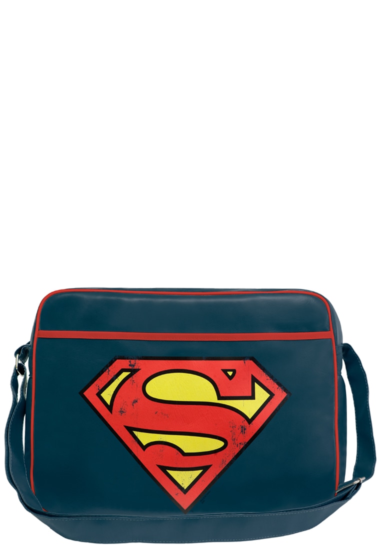 LOGOSHIRT Schultertasche »Superman Logo«, mit Superman Logo-Frontprint