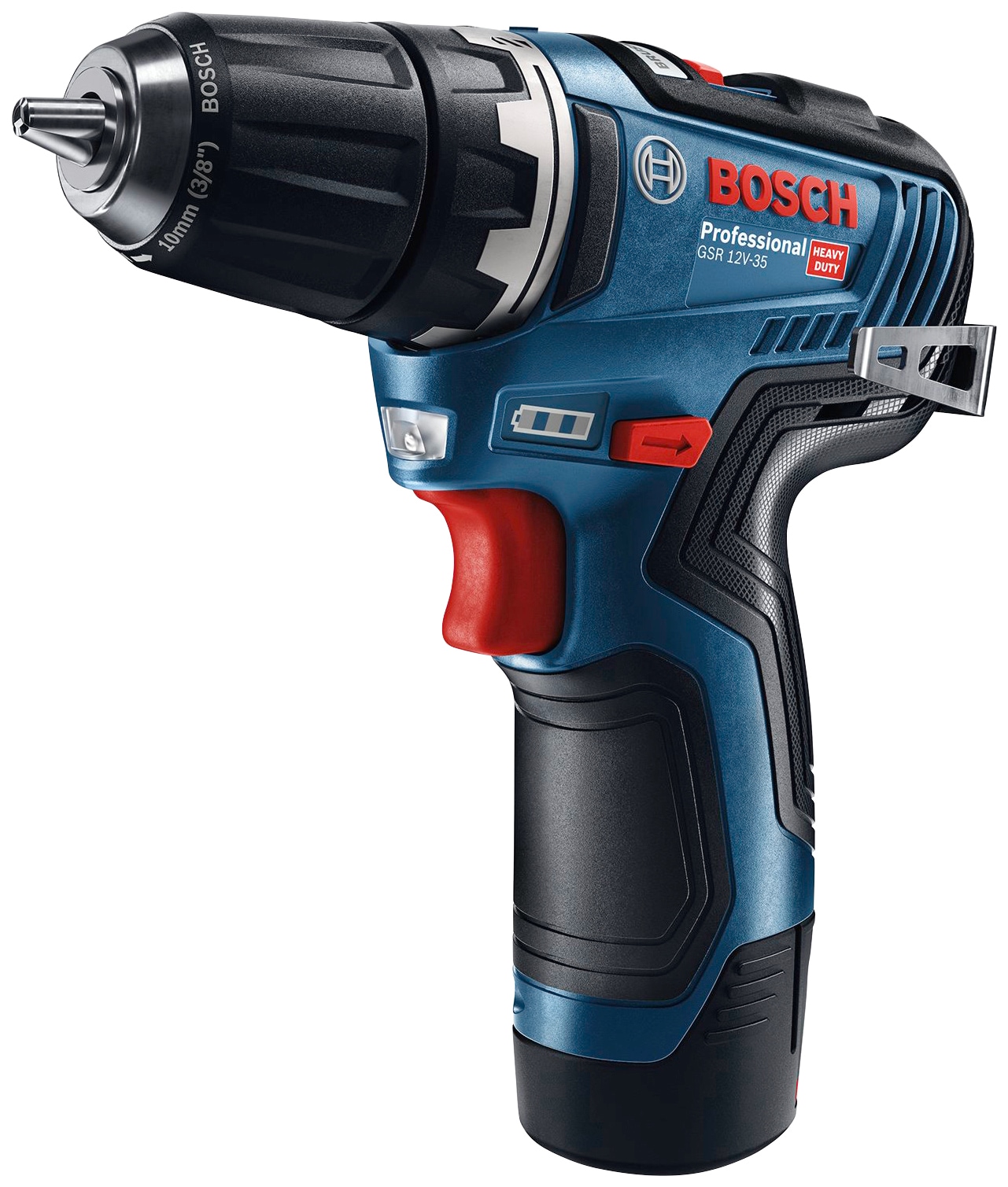 Bosch Professional Akku-Bohrschrauber "GSR 12V-35", (Set), inkl. 2 Akkus, Ladegerät und Koffer